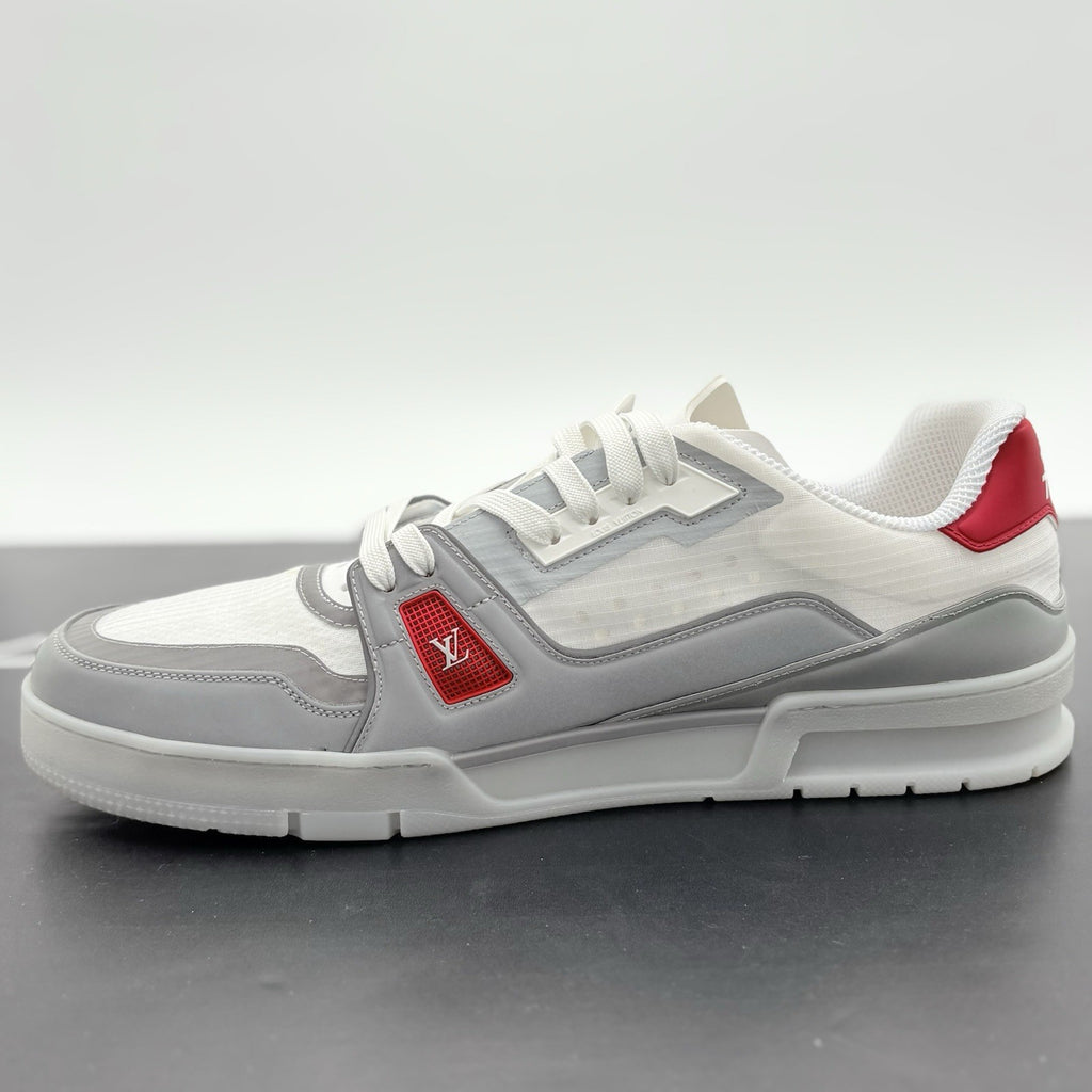 Size 12 LV (13-13.5 US) Louis Vuitton Reflective Trainer ' Red ' | EXCELLENT!