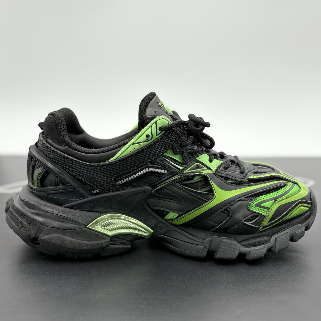 Size 41 (8 US) - Balenciaga Track 2 Trainer ' Black Green ' | GOOD CONDITION!