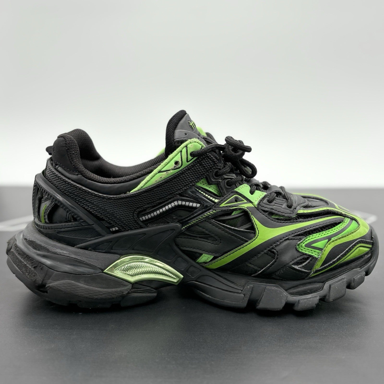 Size 41 (8 US) - Balenciaga Track 2 Trainer ' Black Green ' | GOOD CONDITION!