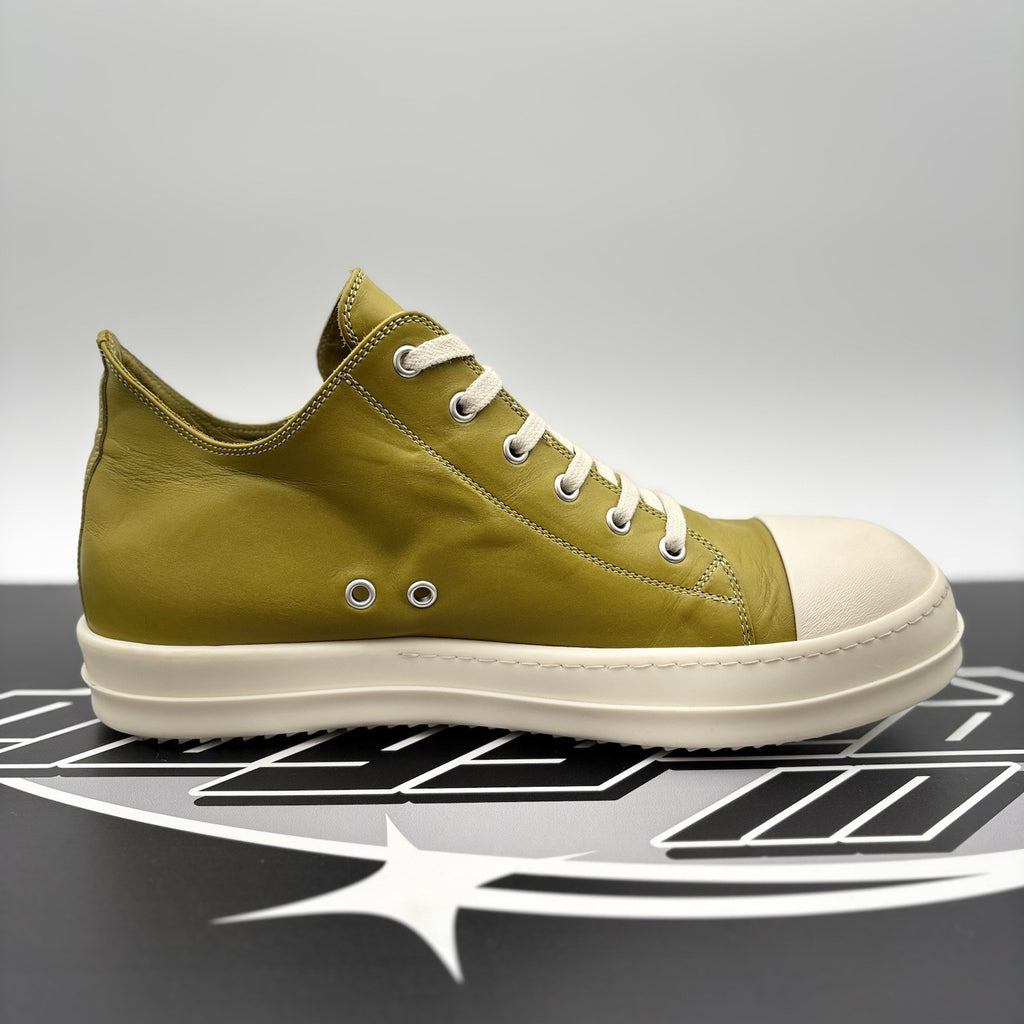 Size 44 (11 US) Rick Owens Low Leather  ' Acid Milk ' | GREAT CONDITION!