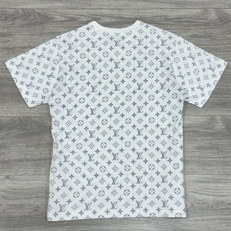 Monogram Printed With Chain White Blue — photo 6