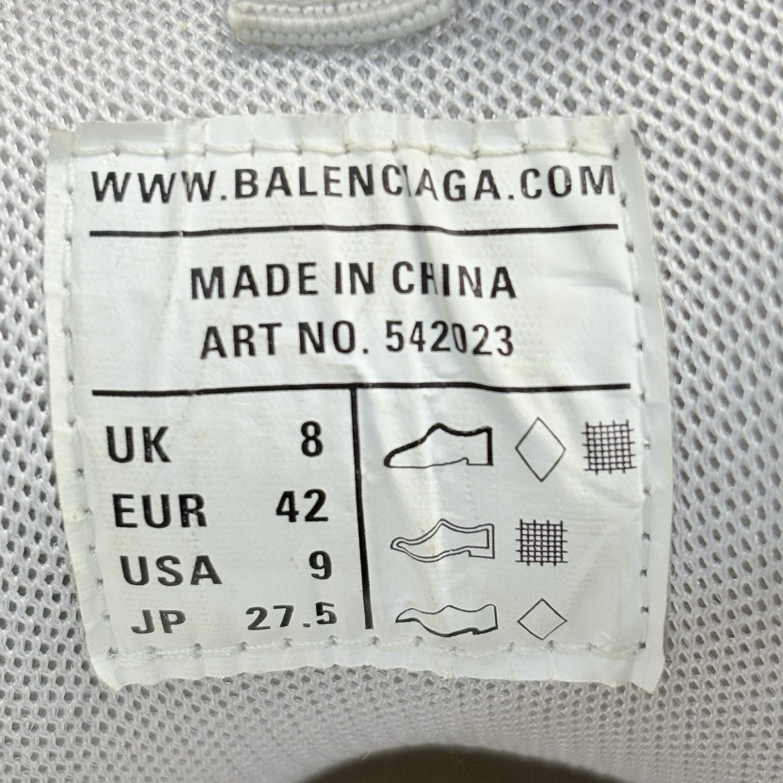 Size 42 (9 US) - Balenciaga Track Sneaker ' White Red ' | SUPER CLEAN!