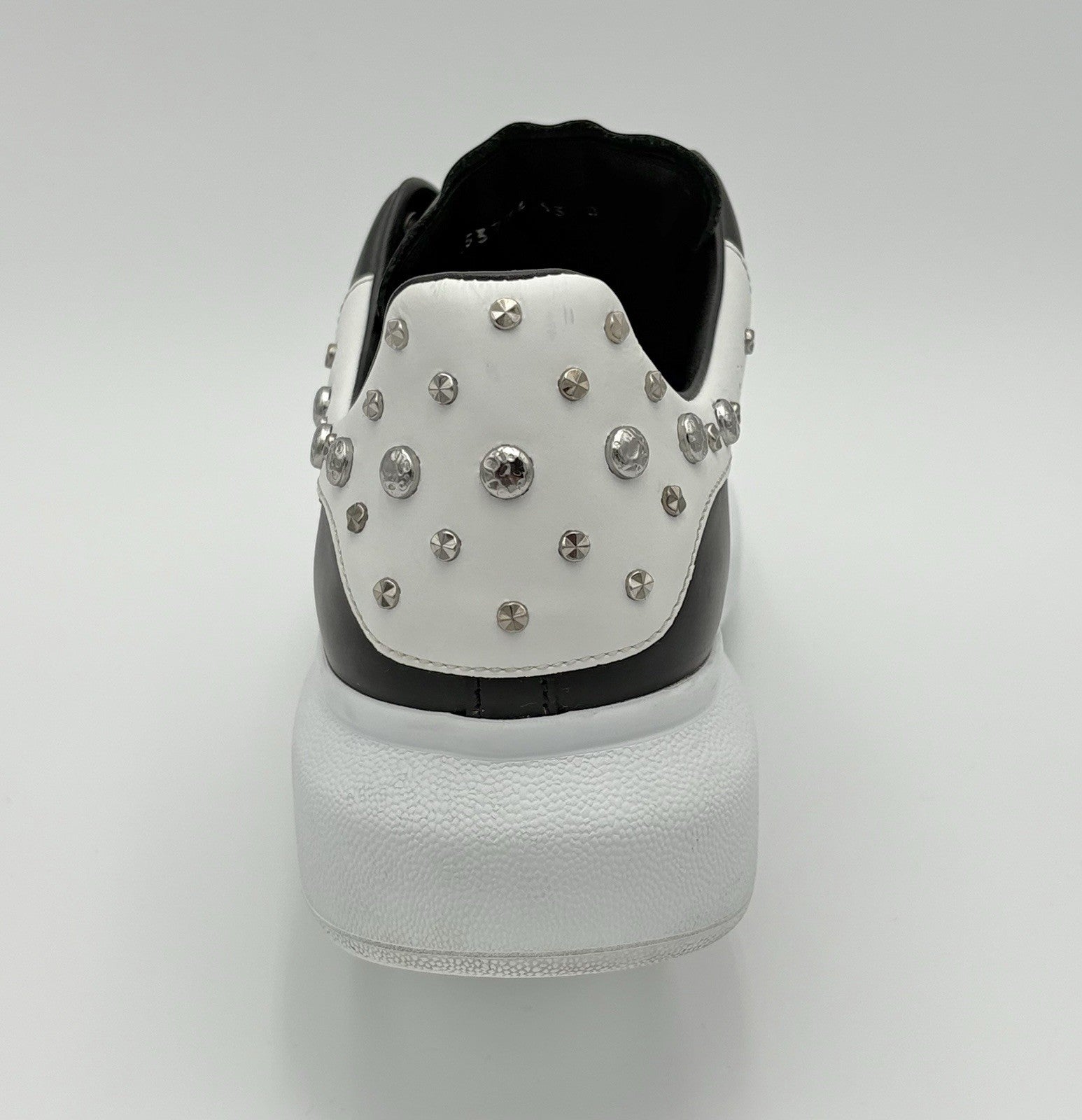 Size 43 (10 US) - Alexander McQueen Studded Oversized ' Black White ' | CLEAN!