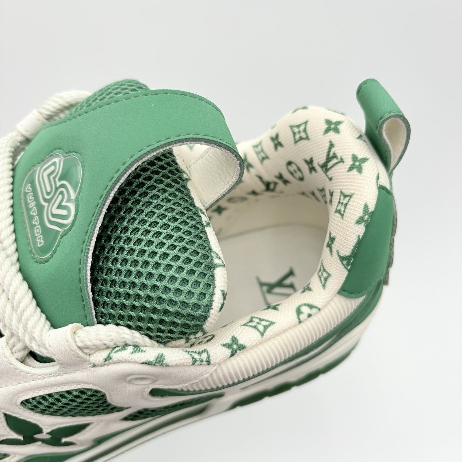 Size 9 LV (10-10.5 US) Louis Vuitton Skate ' Green White ' | SUPER CLEAN!