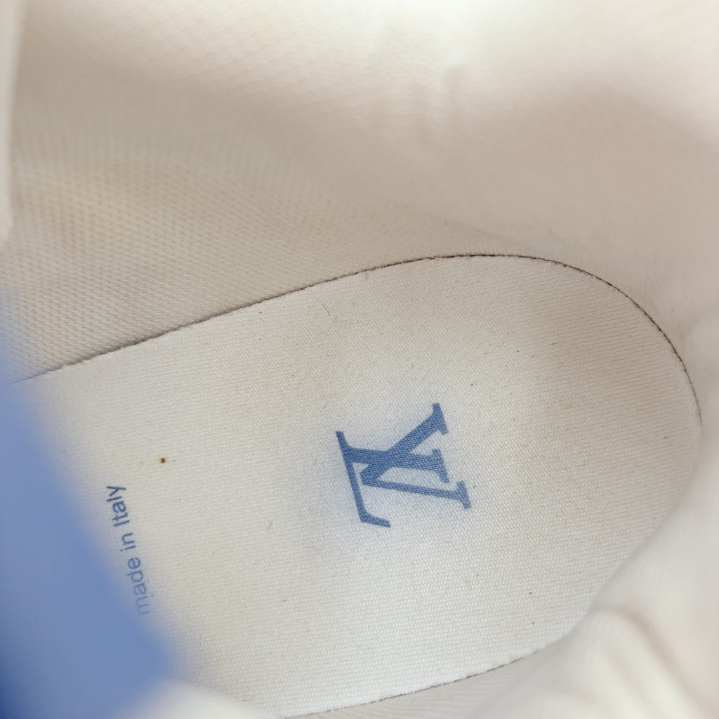 Size 8.5 LV (9.5-10 US) Louis Vuitton Denim Mid Trainer ' Blue ' | SUPER CLEAN!