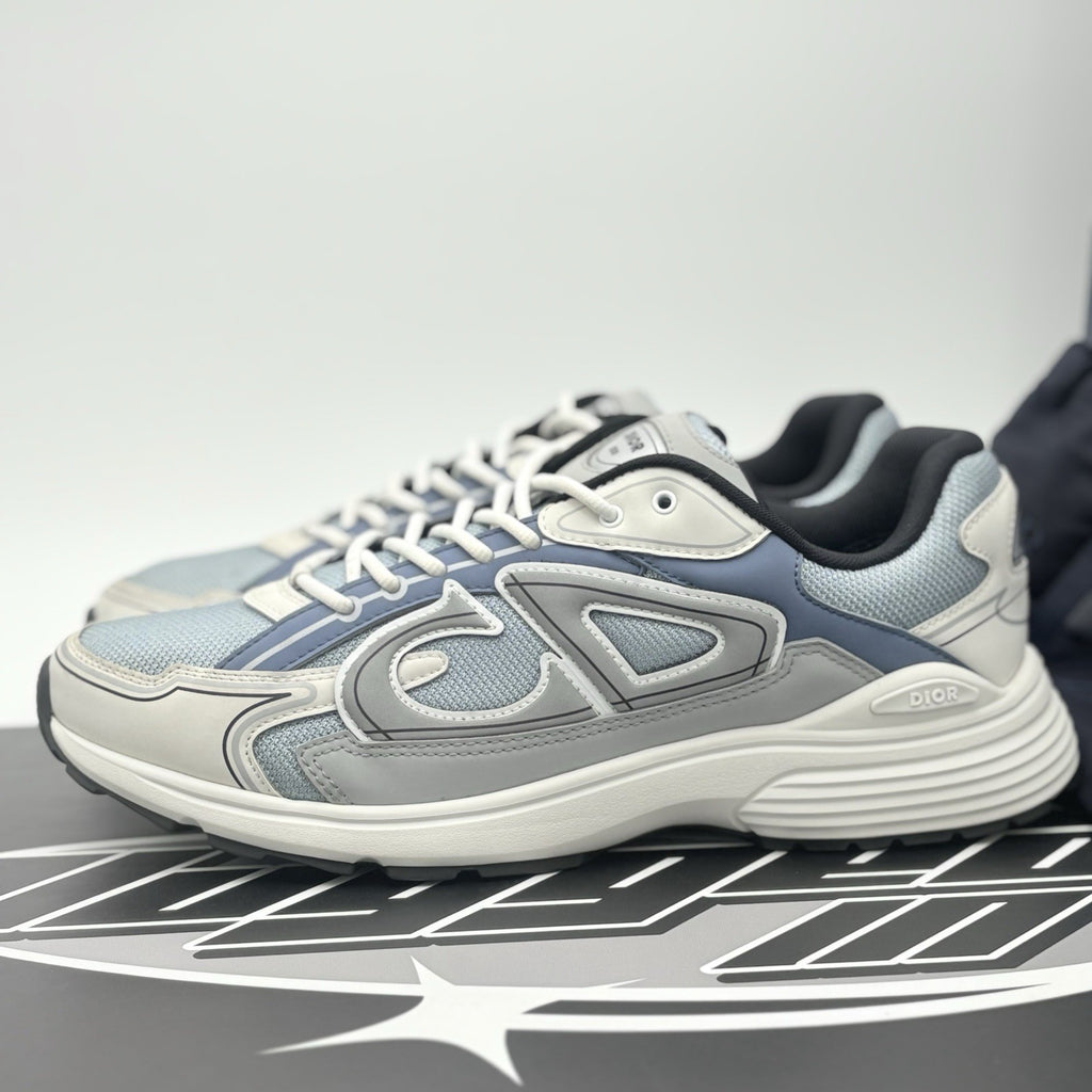 Size 46 (13 US) - Dior B30 Reflective Sneaker ' Blue Grey White ' | SUPER CLEAN!
