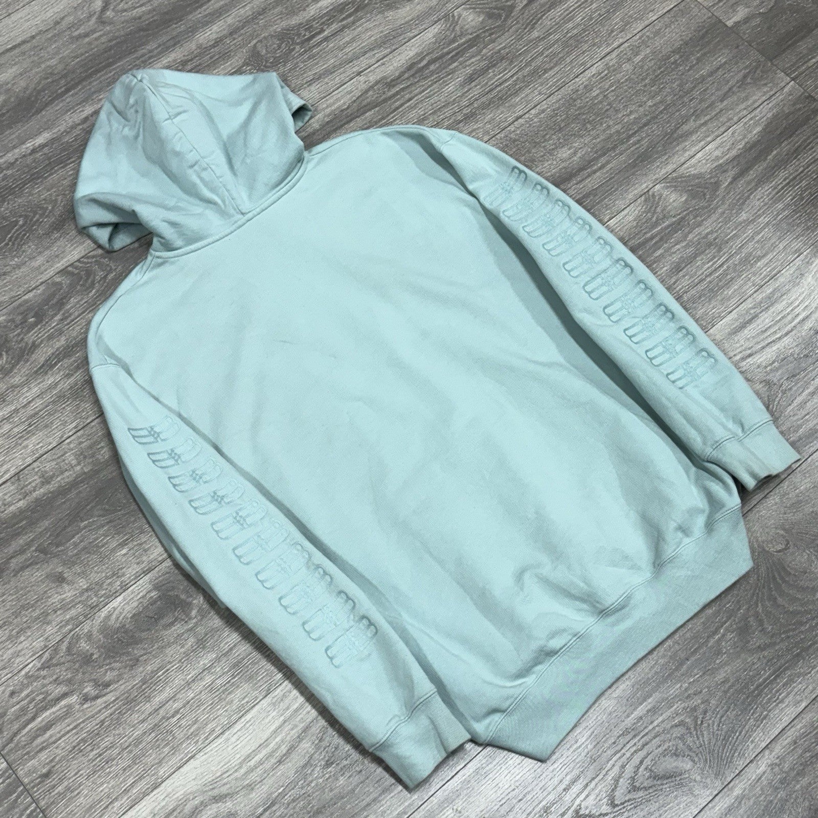 Size Medium - Balenciaga Embroidered BB Icon Logo Hoodie ' Blue ' | GOOD COND!