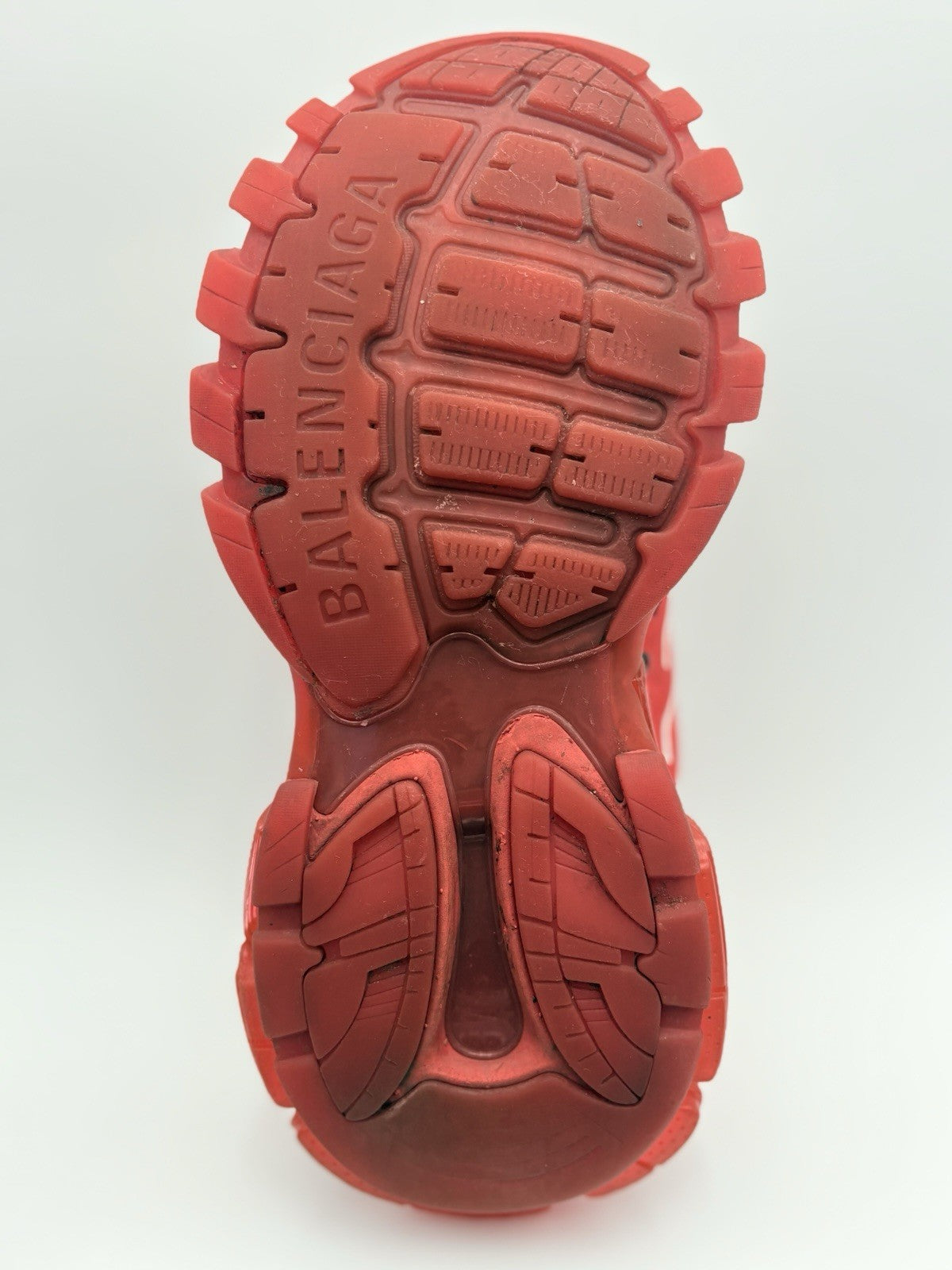 Size 42 (9 US) - Balenciaga Track Clear Sole ' Red ' | GOOD CONDITION!