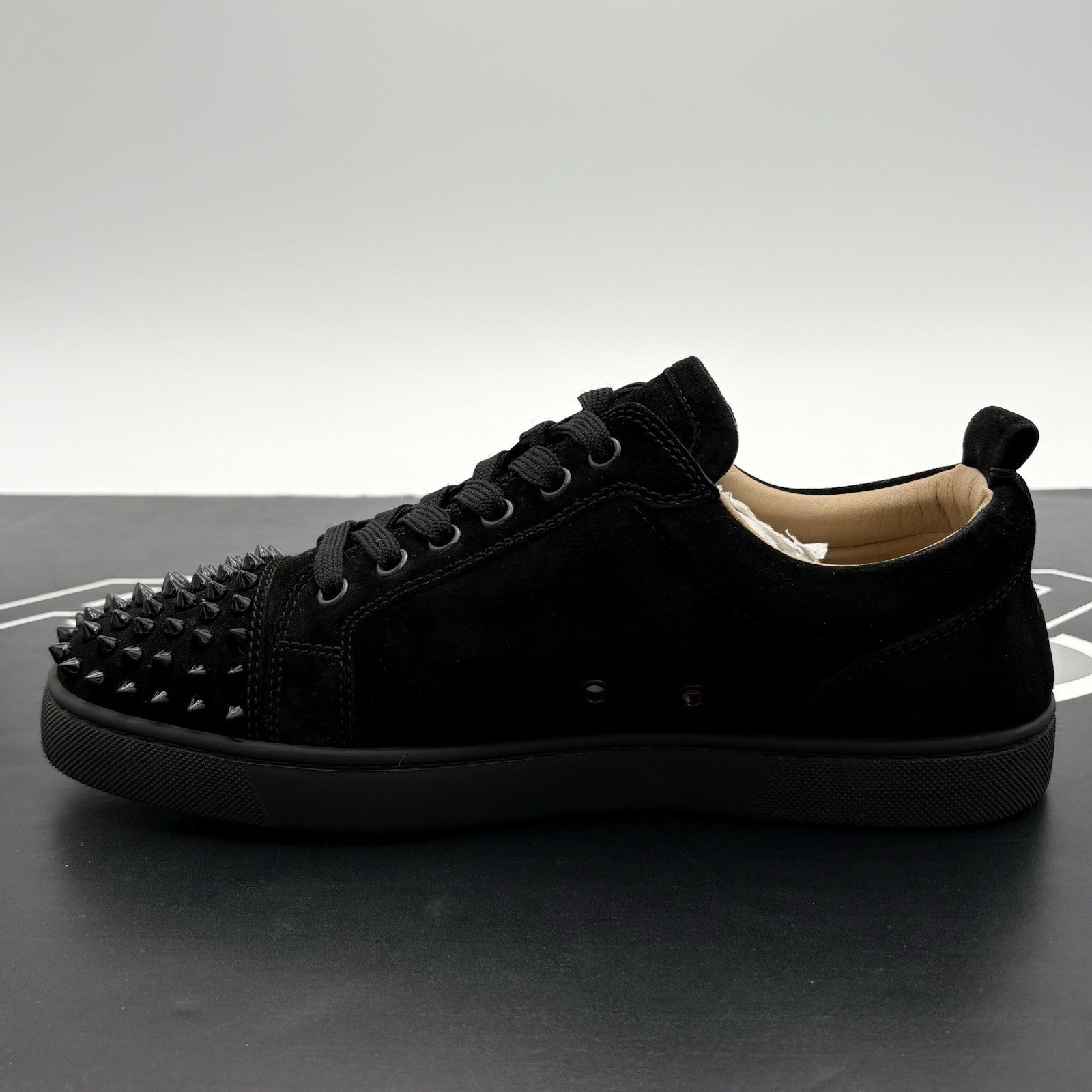 Size 41 (8 US) Christian LouBoutin Louis Junior  Spikes ' Black ' | GOOD COND!
