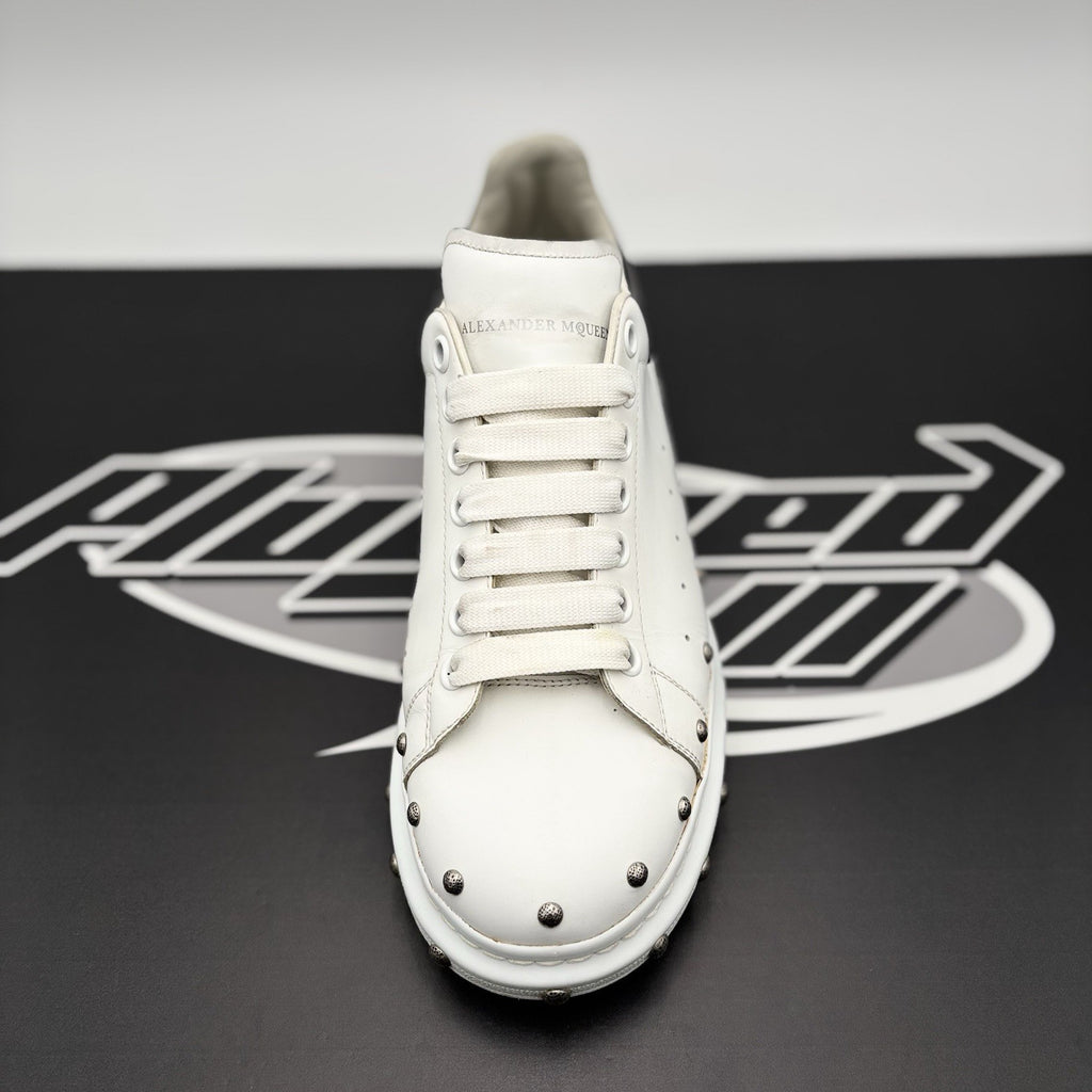 Size 41 (8 US) - Alexander McQueen Oversized Studded ' White Black ' | GREAT!
