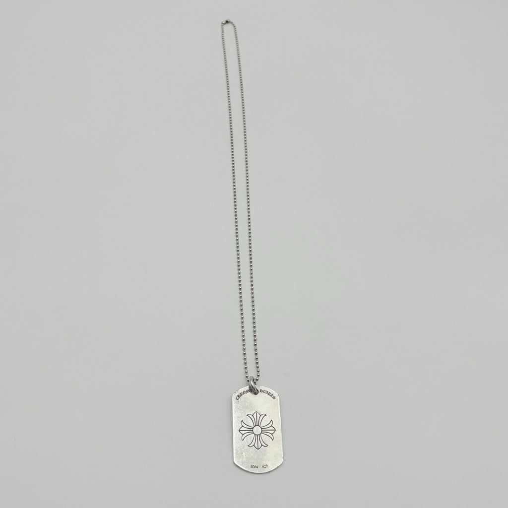 Chrome Hearts 2004 Las Vegas Exclusive Dog Tag Pendant & Necklace ' Silver 925 '