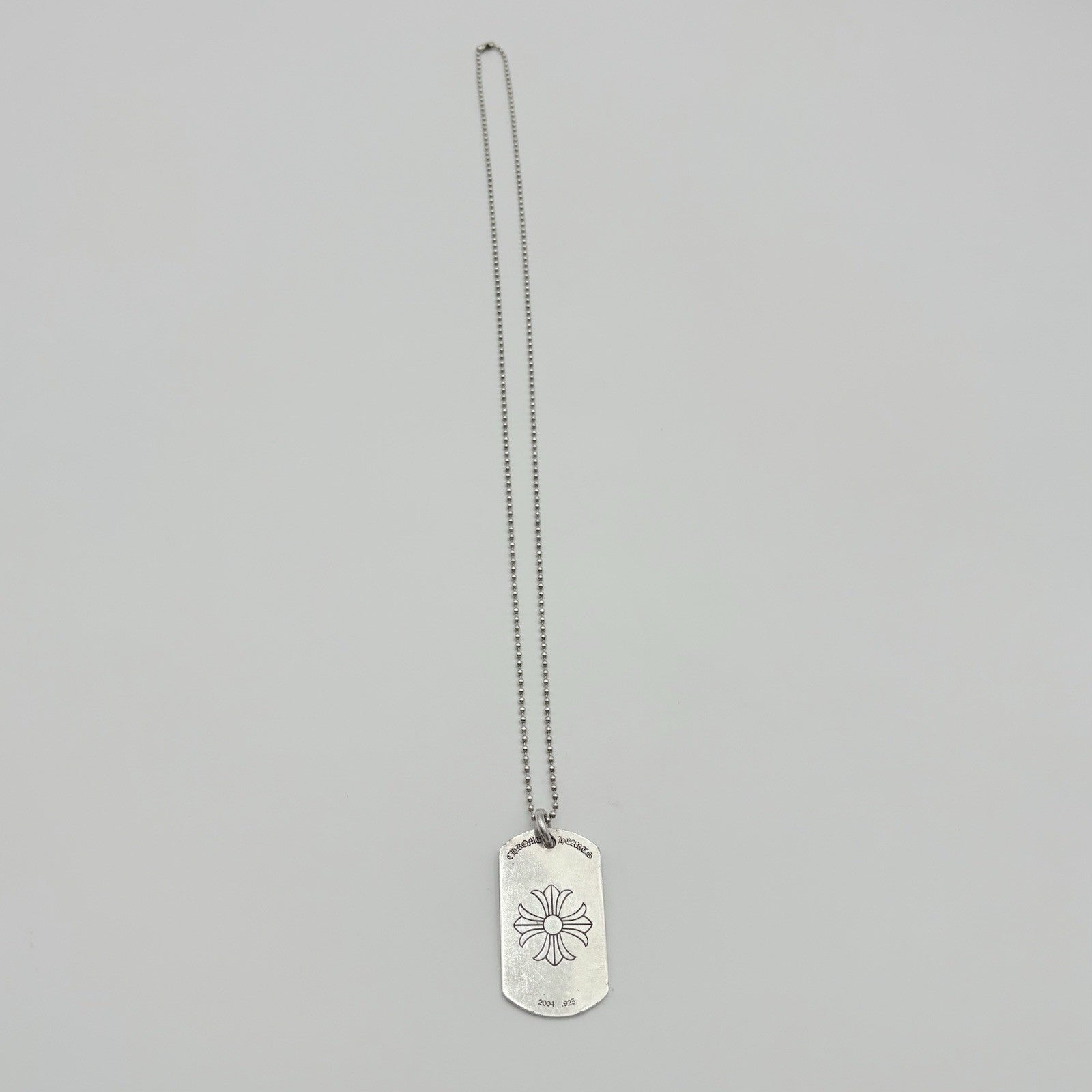 Chrome Hearts 2004 Las Vegas Exclusive Dog Tag Pendant & Necklace ' Silver 925 '