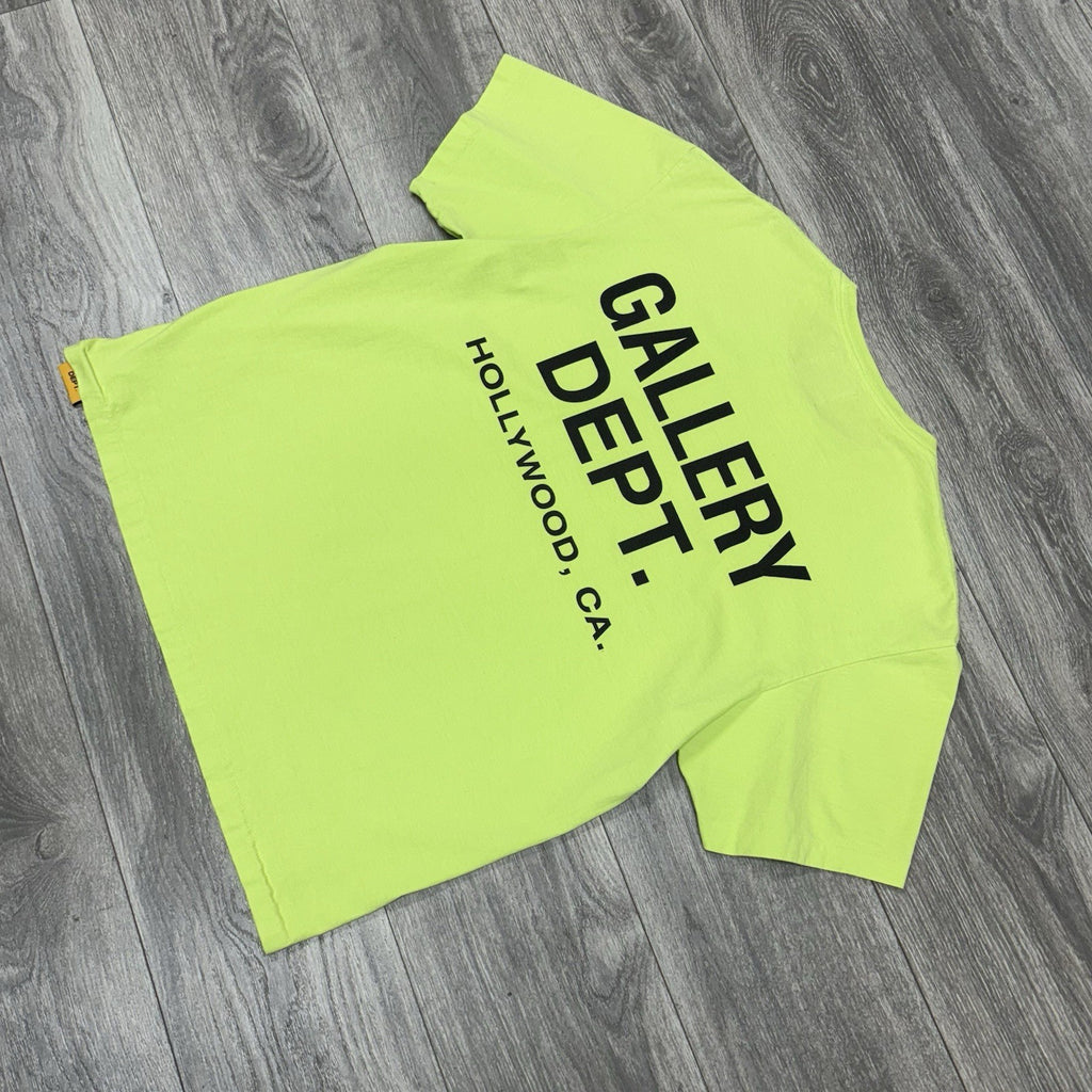 Size Large - Gallery Dept Souvenir Tee ' Lime Green ' | ONLY WORN 1x