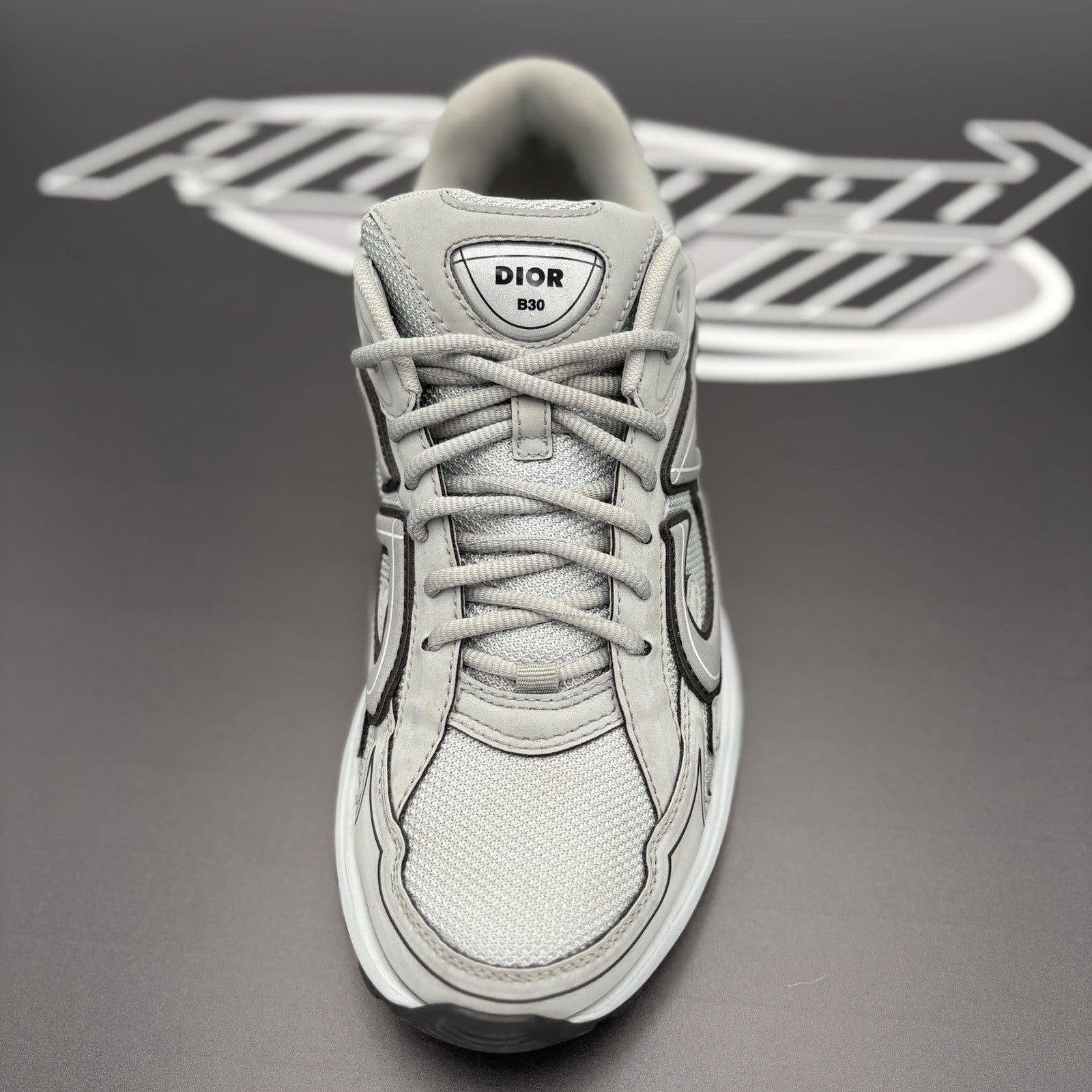 Size 43 (10 US) - Dior B30 Reflective Sneaker ' Gray ' | GREAT CONDITION!