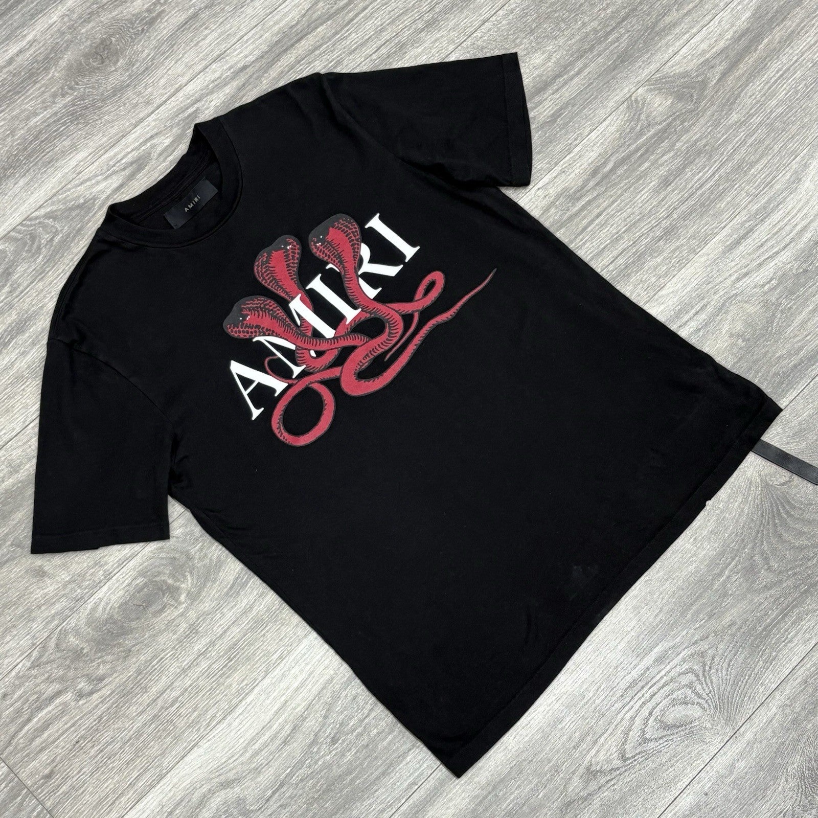 Size S - Amiri Snake Logo T-Shirt ' Black Red '