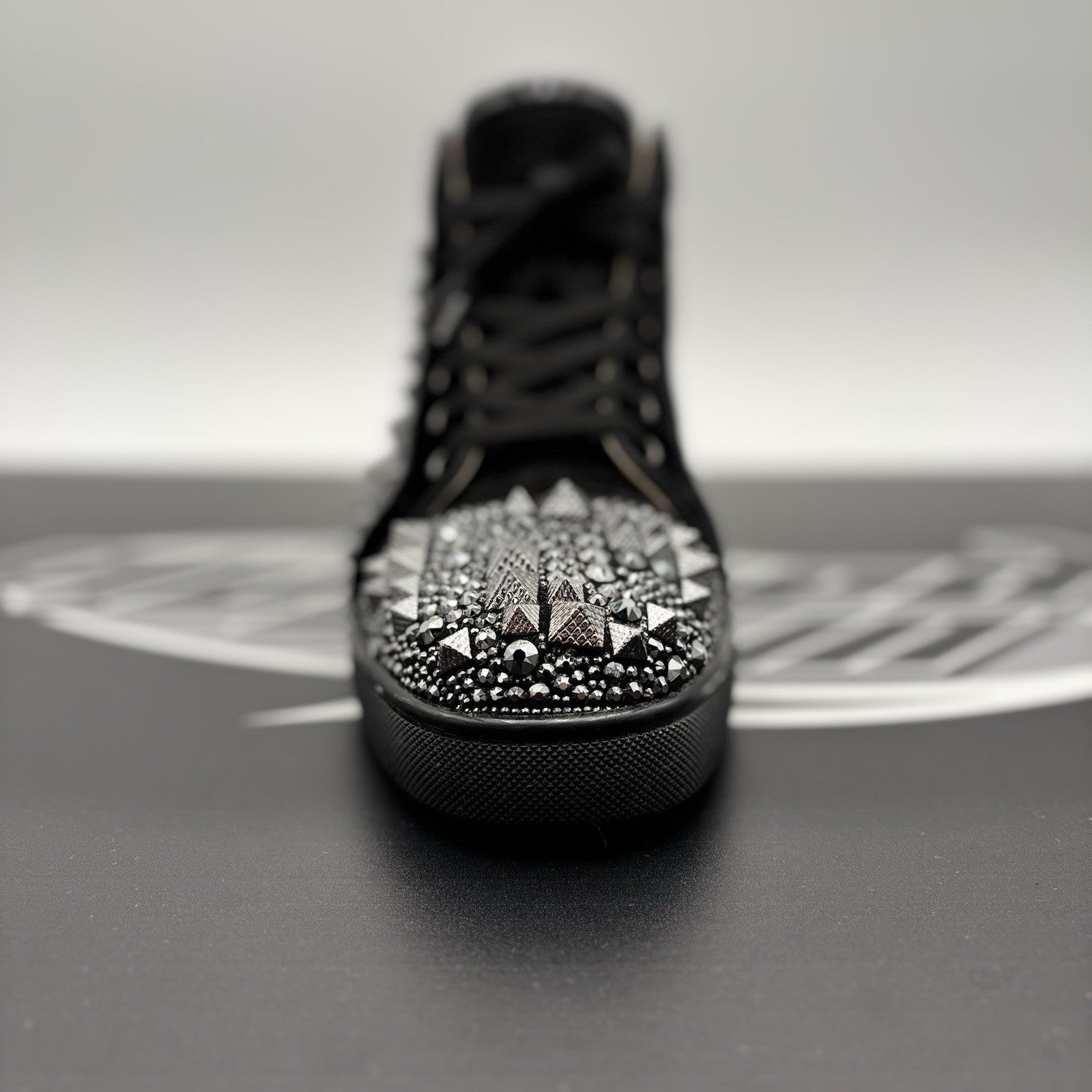 Size 43.5 (10.5 US) -Christian Louboutin Louis Max ' Multi Black ' | GREAT
