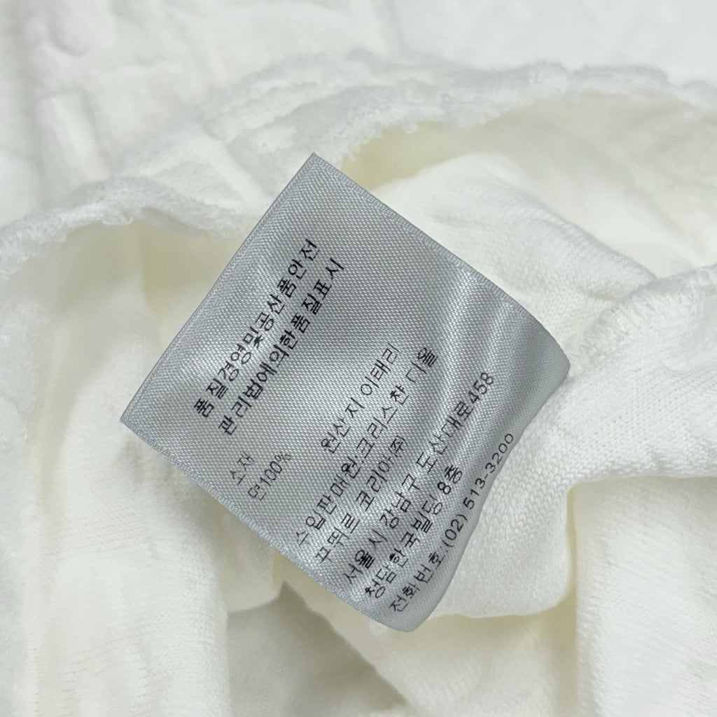 Size XS - Dior Oblique Relaxed Fit Terry Cotton Jacquard T-Shirt ' Off White '