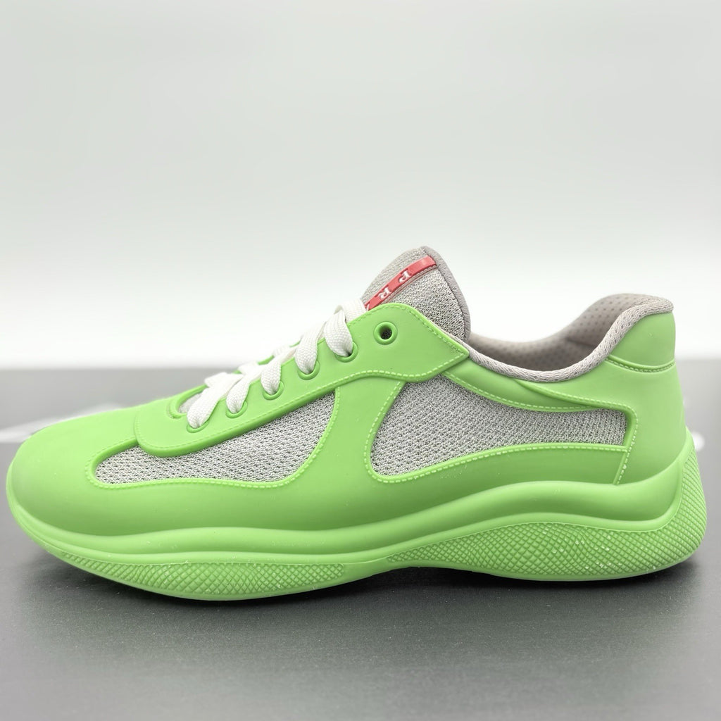 Size 42 (9 US) Prada America's Cup Soft Rubber ' Apple Green ' | CLEAN!