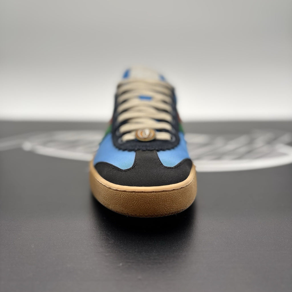 Size 8 G (8.5 US) - Gucci Web Accent Nylon ‘ Blue ‘  | GOOD CONDITION!