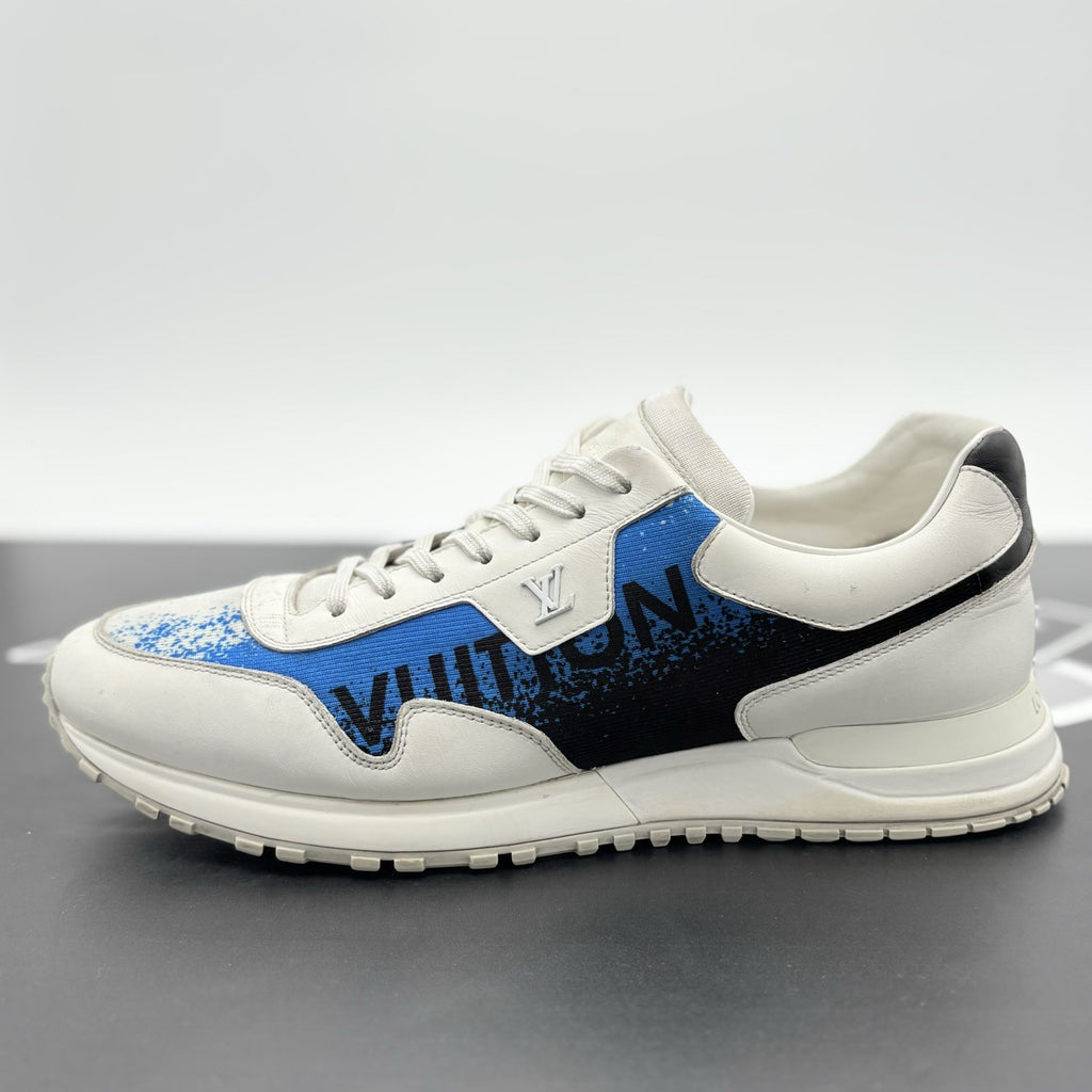 Size 9 LV (10-10.5 US) Louis Vuitton Run Away Low ' White Blue ' | GOOD COND!