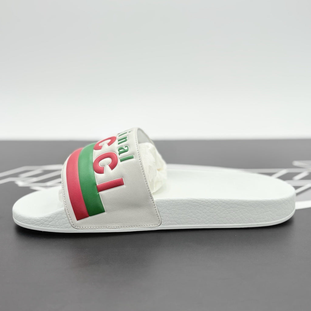 Size 8 G (8.5 US) Gucci Slide " Original Gucci - White " | NEW!