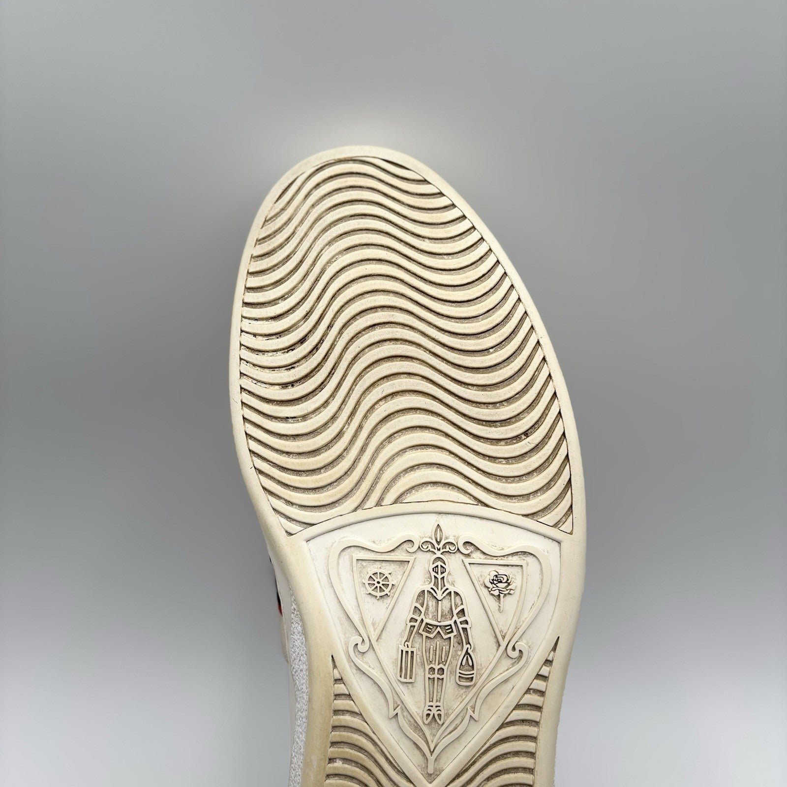 Size 11 G (11.5 US) - Gucci Ace Gucci Stripe ‘ White, Red ‘