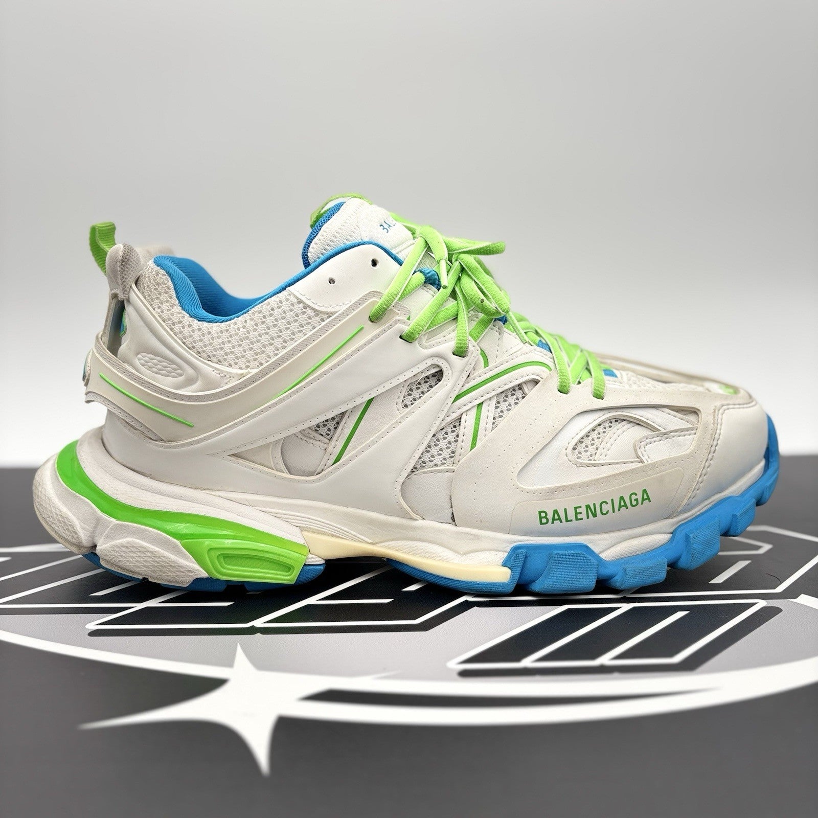 Size 45 (12 US) - Balenciaga Track ' White Blue Green ' | GREAT CONDITION!