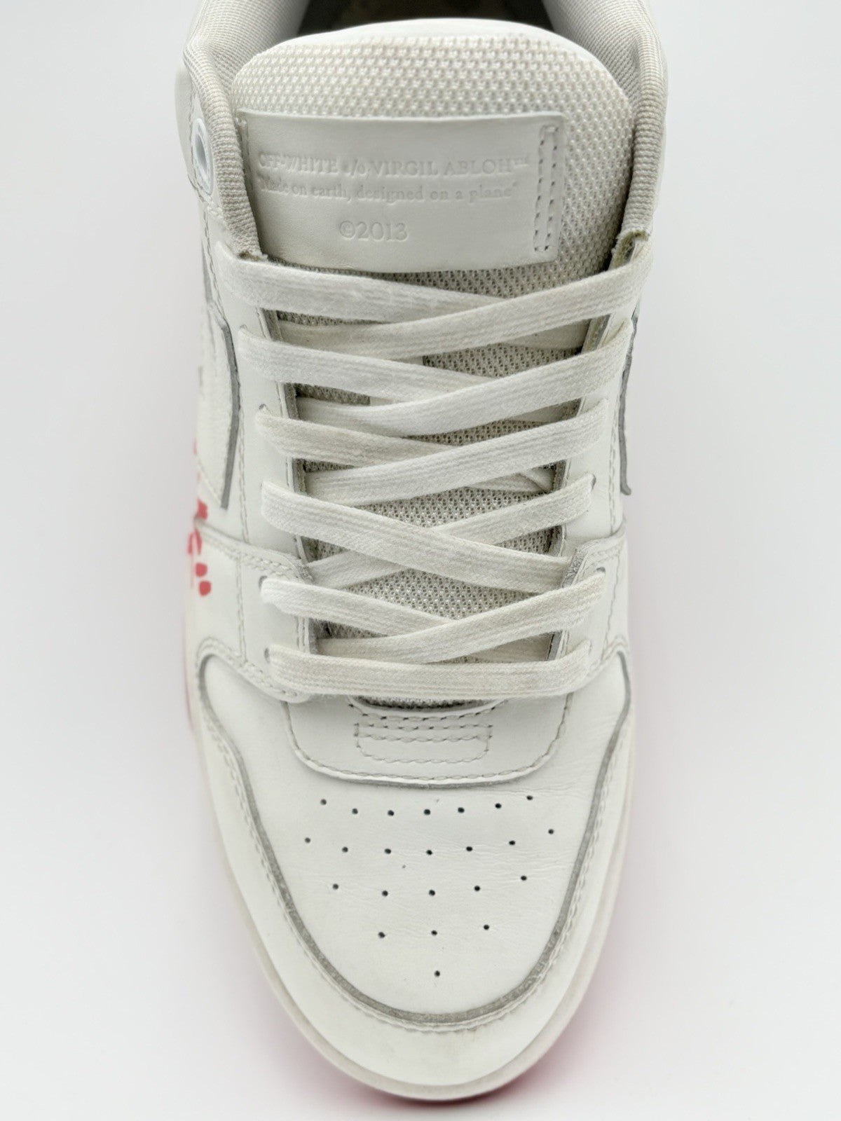 Size 40 (7 US) Off-White Out of Office “For Walking” ' White Red ' | GREAT COND!