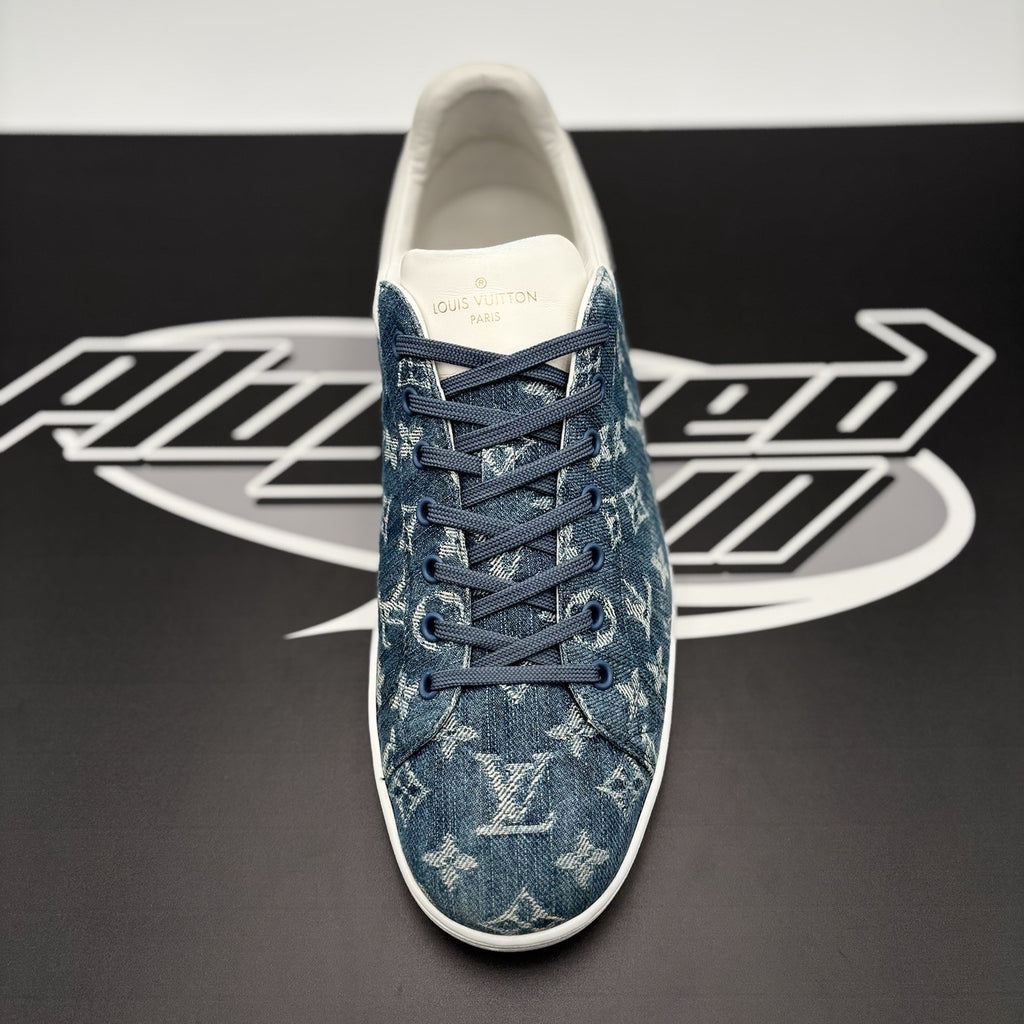 Size 11 LV (12-12.5 US) - Louis Vuitton Luxembourg ‘ Denim Monogram ‘ | GOOD!