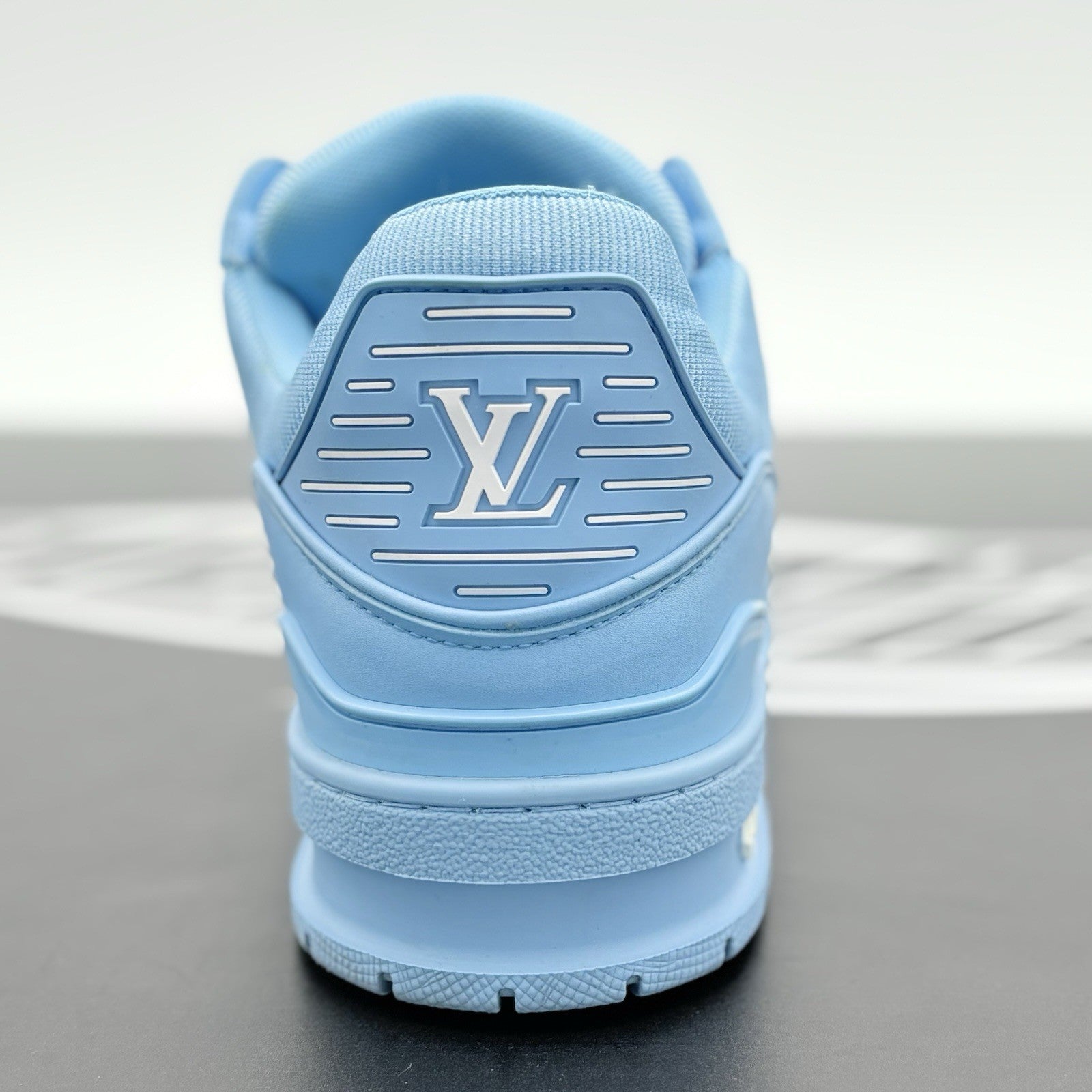Size 7.5 LV (8.5-9 US) - Louis Vuitton Trainer ' Light Blue ' | SUPER CLEAN!