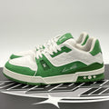Size 9 LV (10-10.5 US) - Louis Vuitton Trainer ' Green White ' | GREAT CONDITION