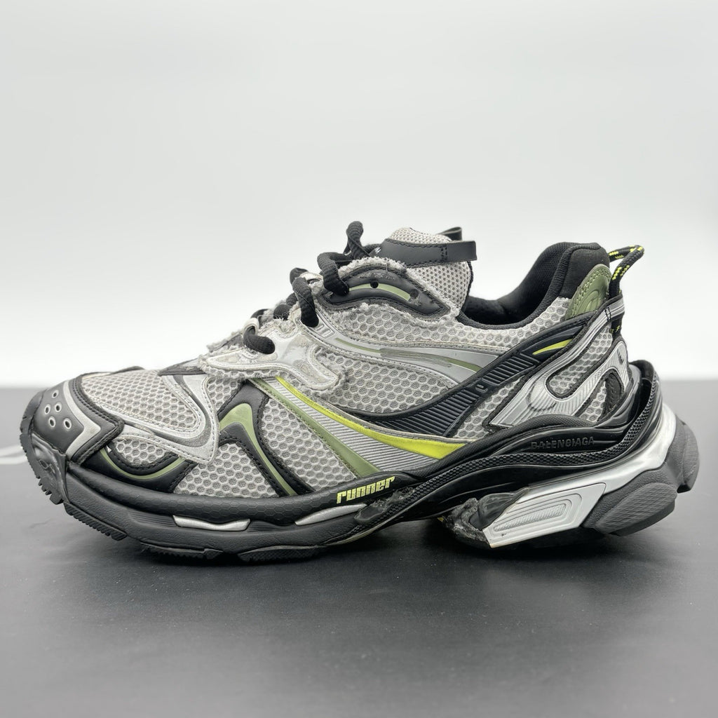 Size 46 (13 US) - Balenciaga Runner 2.0 ' Silver Neon Yellow ' | SUPER CLEAN!