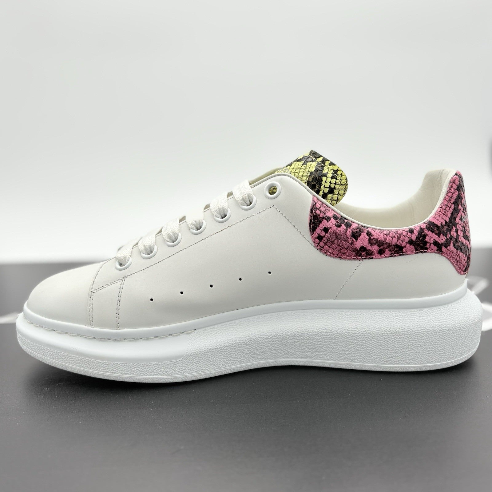 Size 45 (12US) Alexander McQueen ' White Multi Snake Print ' | ONLY WORN 1-3x