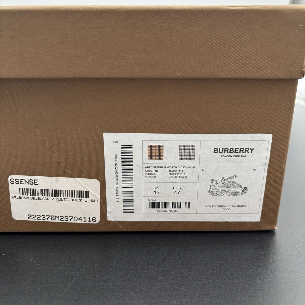 Size 47 (14 US) - Burberry Arthur Low-Top  ' Chord Detail ' | EXCELLENT!