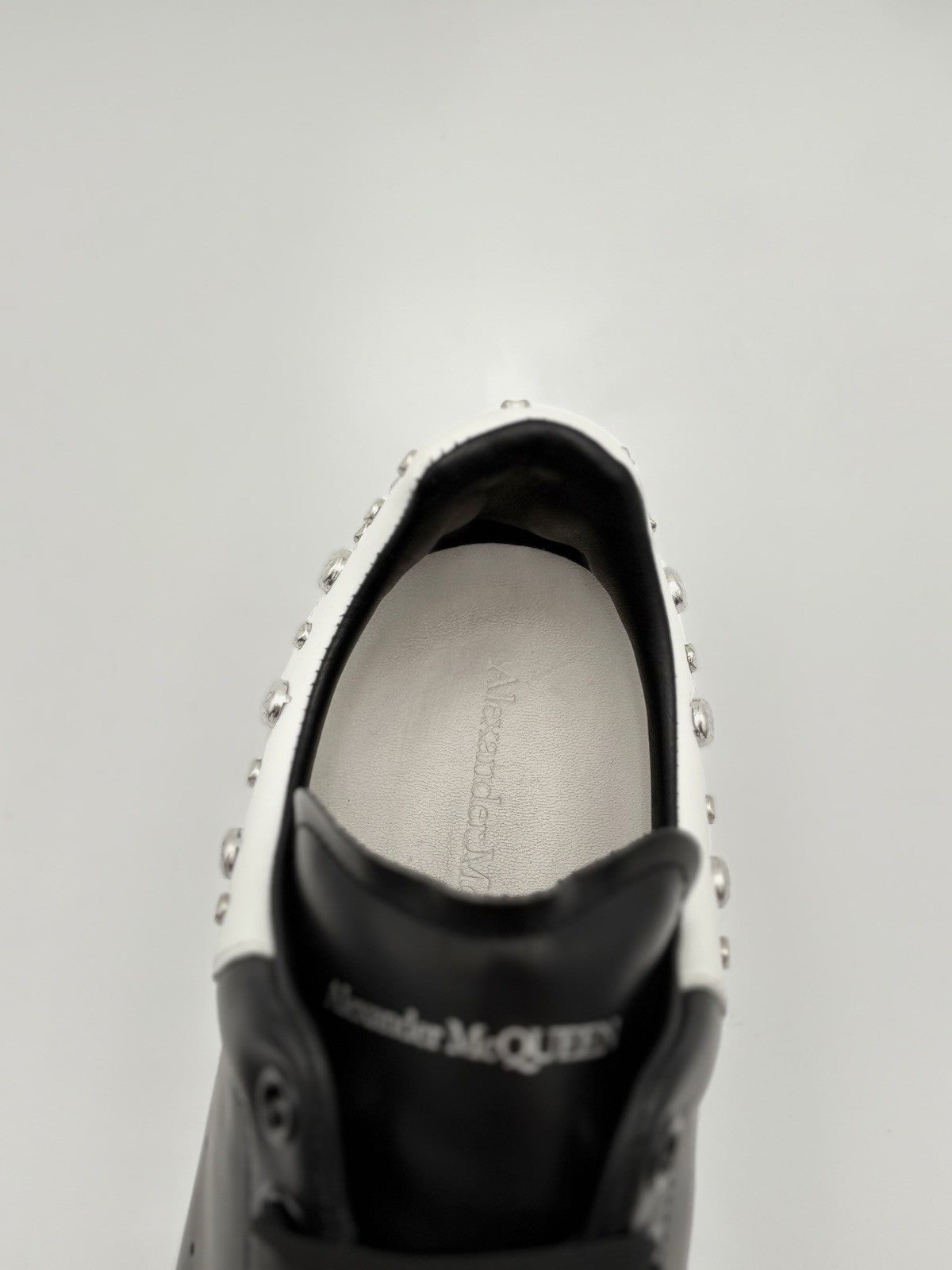 Size 43 (10 US) - Alexander McQueen Studded Oversized ' Black White ' | CLEAN!