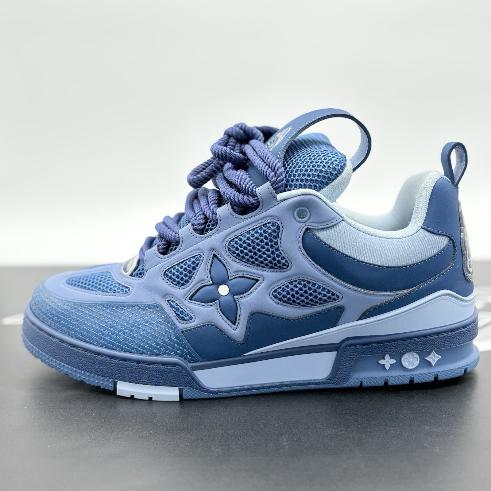Size 9 LV (10-10.5 US) Louis Vuitton Skate ' Blue Light Blue ' | SUPER CLEAN!
