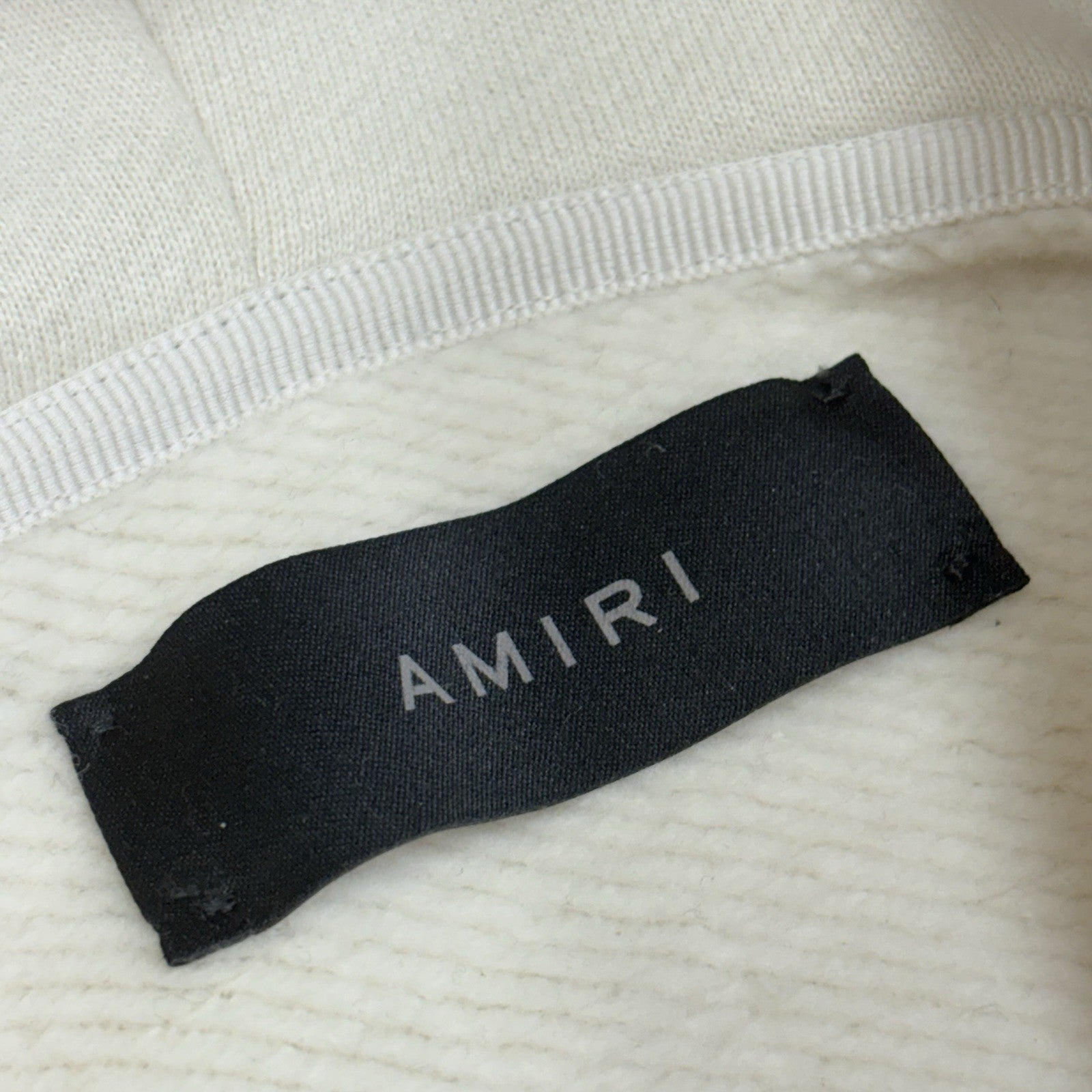 Size M - Amiri Embroidered Logo Hoodie ' Beige ' | GREAT CONDITION!