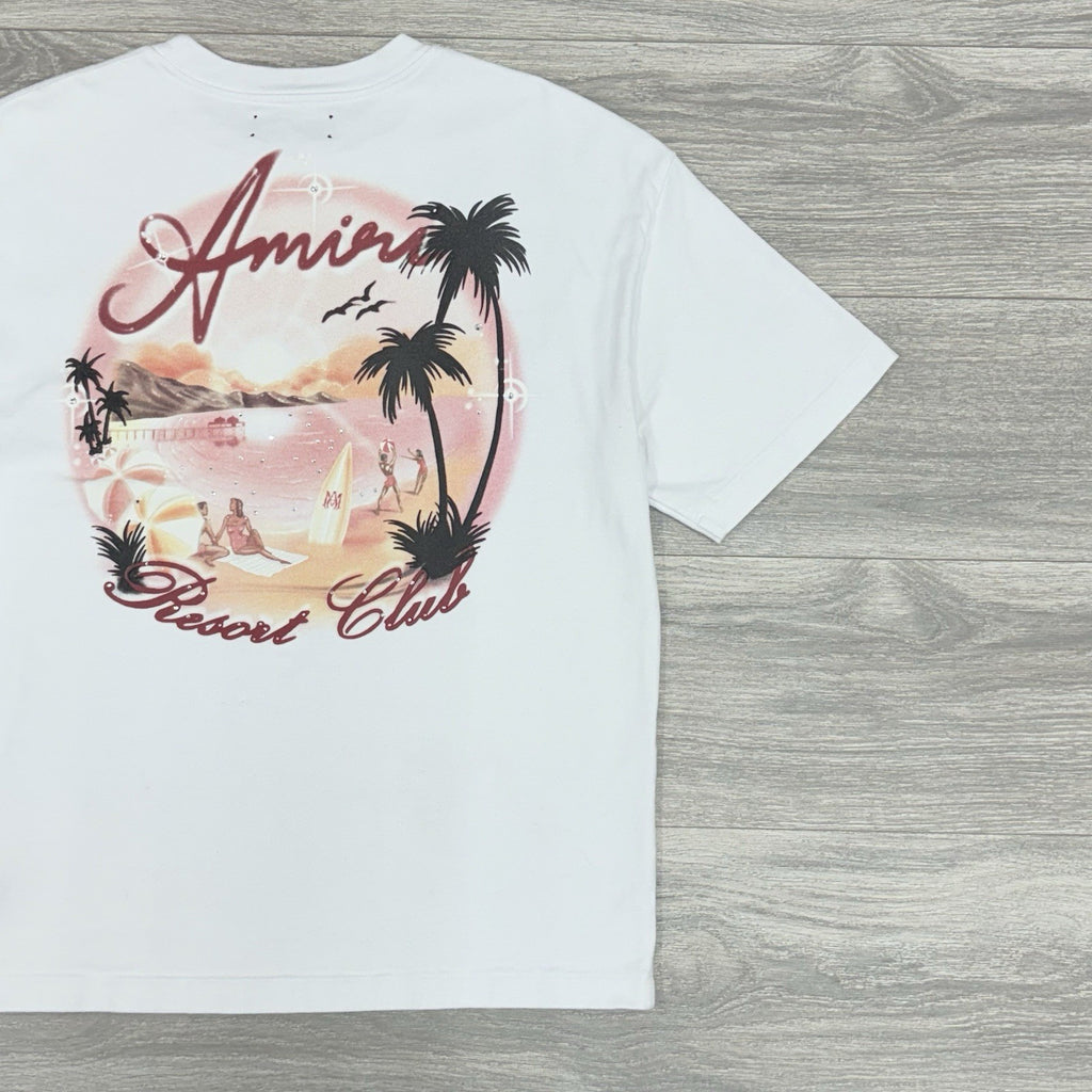Size M - Amiri Airbrush Cotton T-Shirt ' White ' | GREAT CONDITION!