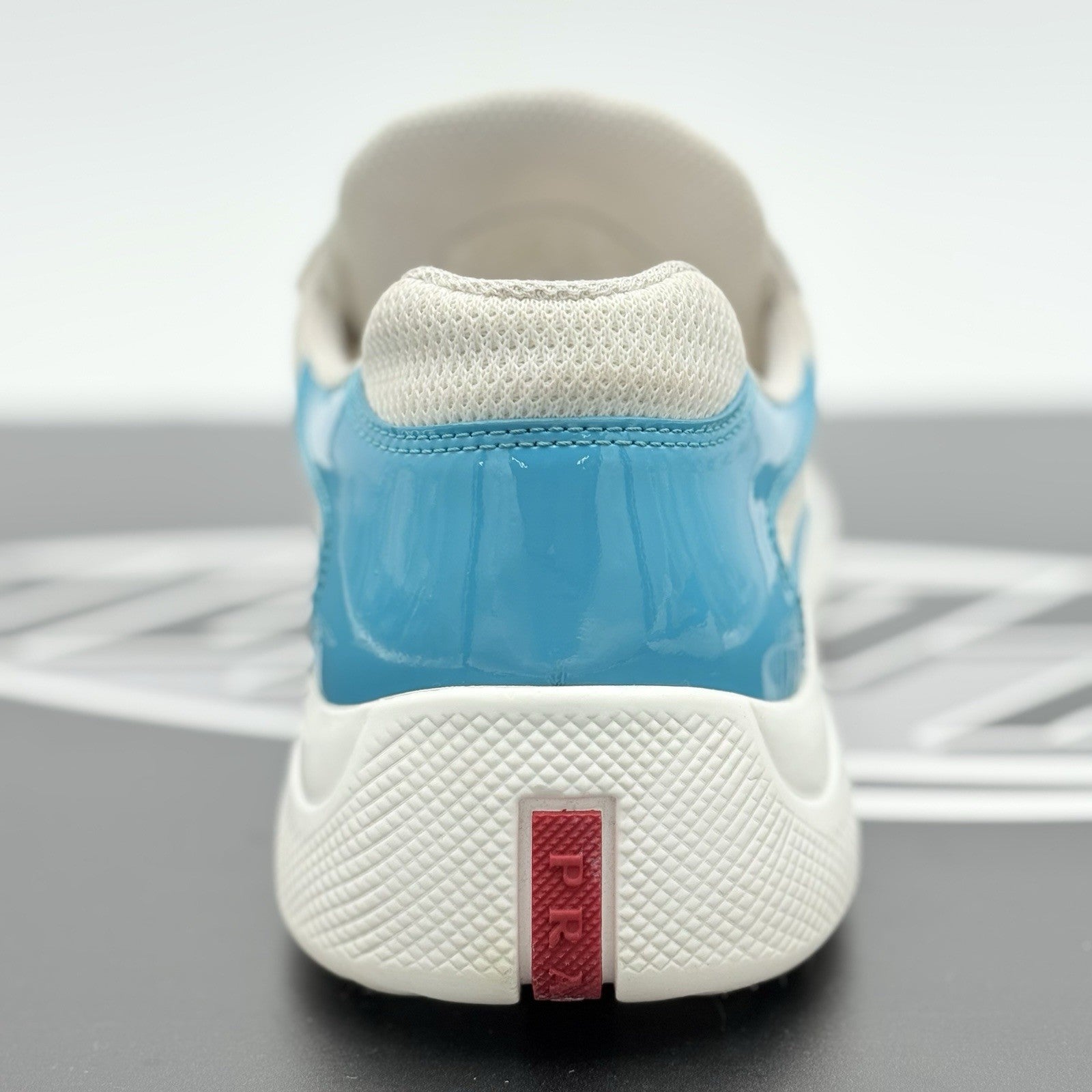 Size 8.5 UK (9.5 US) - Prada Americas Cup ' Light Blue White ' | GOOD COND!