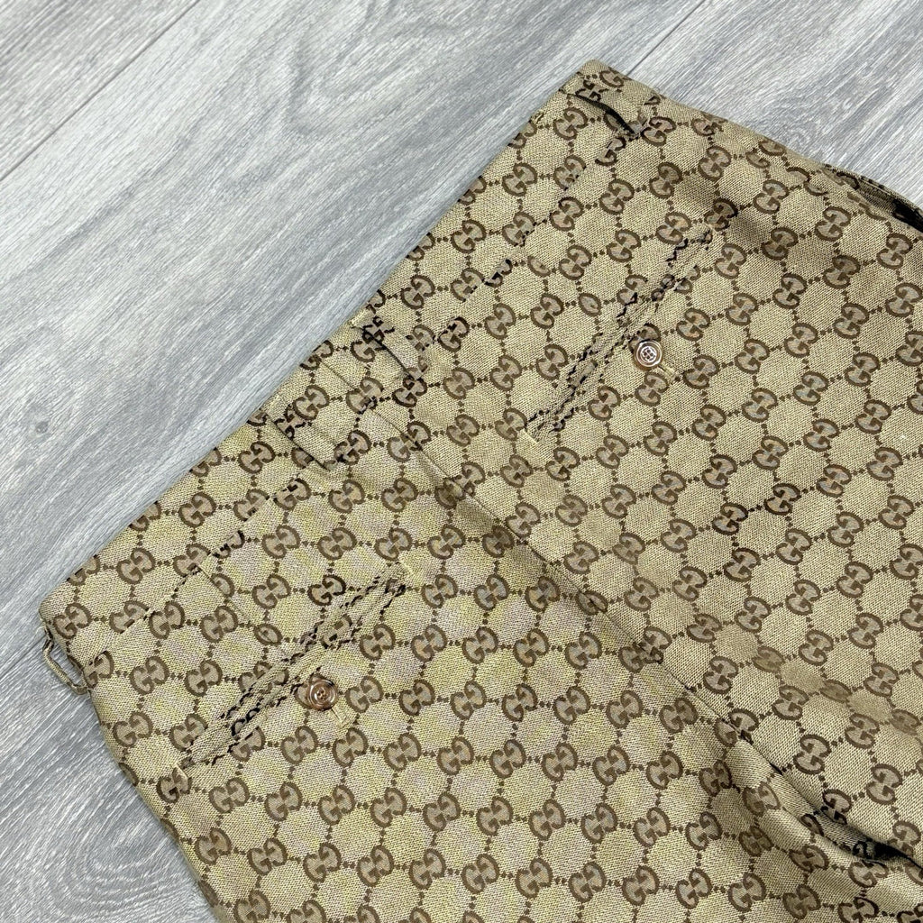 Size 50 - Gucci Jacquard Monogram Canvas Pants | SUPER CLEAN!
