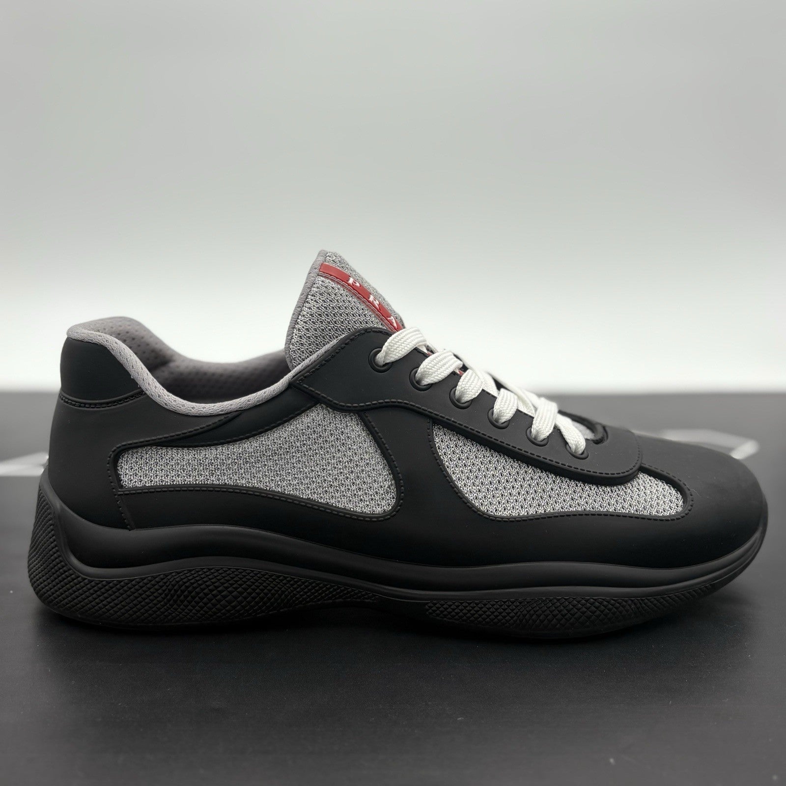 Size 43 (10 US) Prada America's Cup Soft Rubber ' Black ' | EXCELLENT CONDITION!