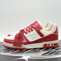 Size 9 LV (10-10.5 US) Louis Vuitton Trainer  ' Red White ' | EXCELLENT COND!