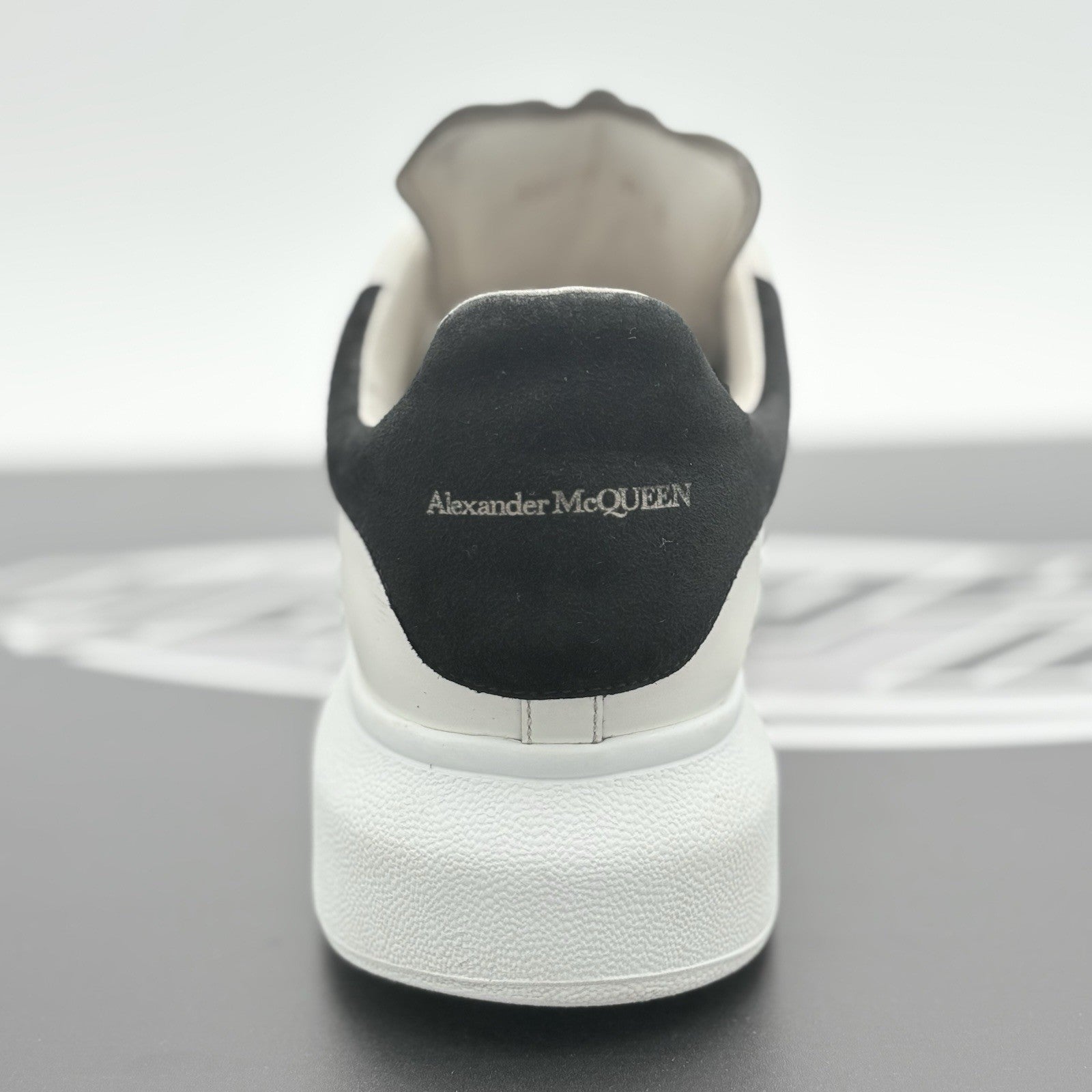 Size 41 (8 US) - Alexander McQueen ' White Black ' | GREAT CONDITION!