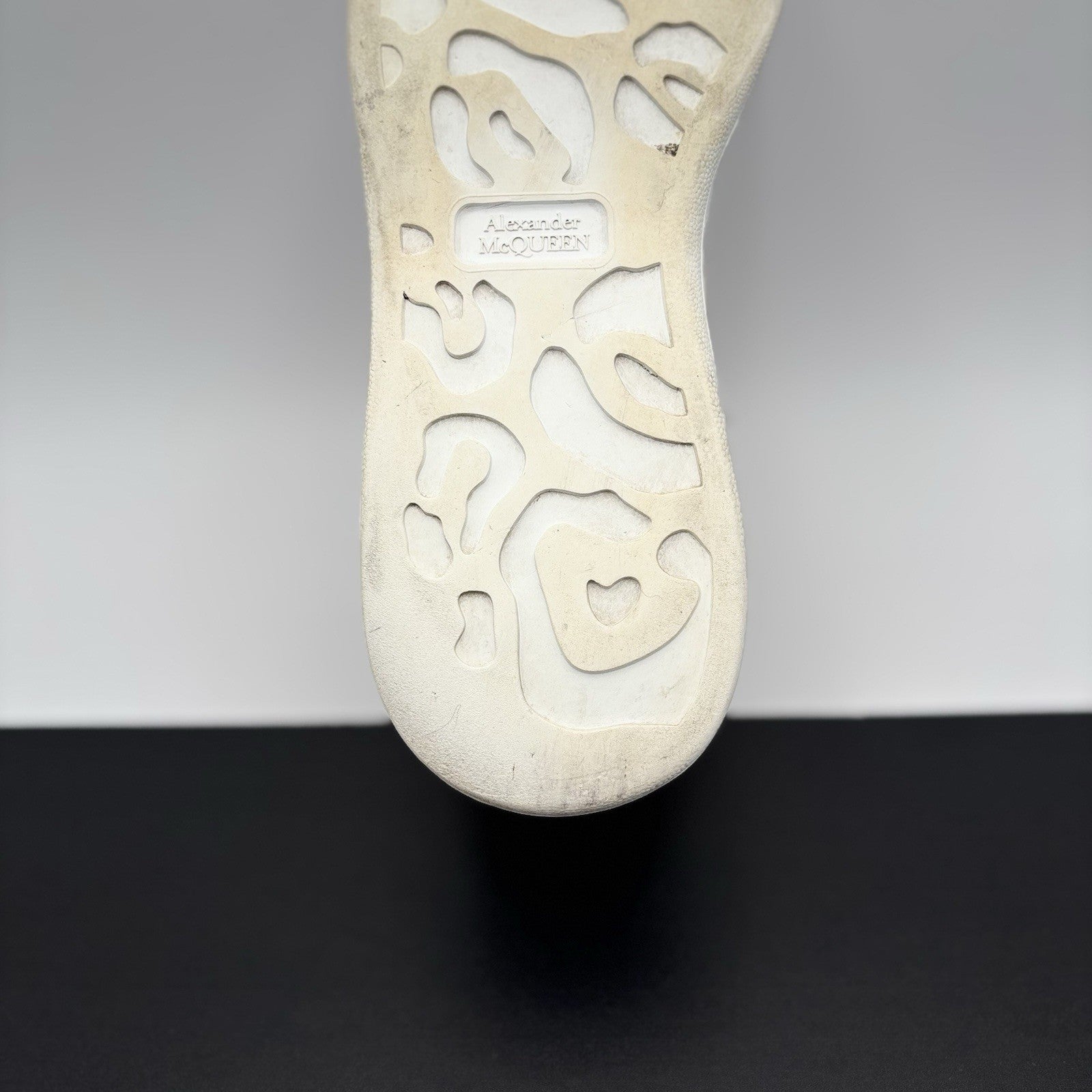 Size 41 (8 US) Alexander McQueen Oversized ' Gold Crocodile ' | GOOD COND!