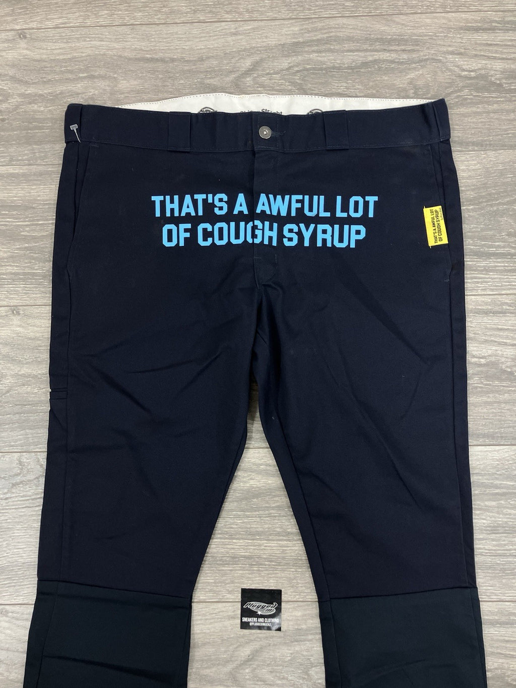 Size 38 - That’s A Awful Lot Of Cough Syrup Flared Dickies ' Blue ' | NEW!