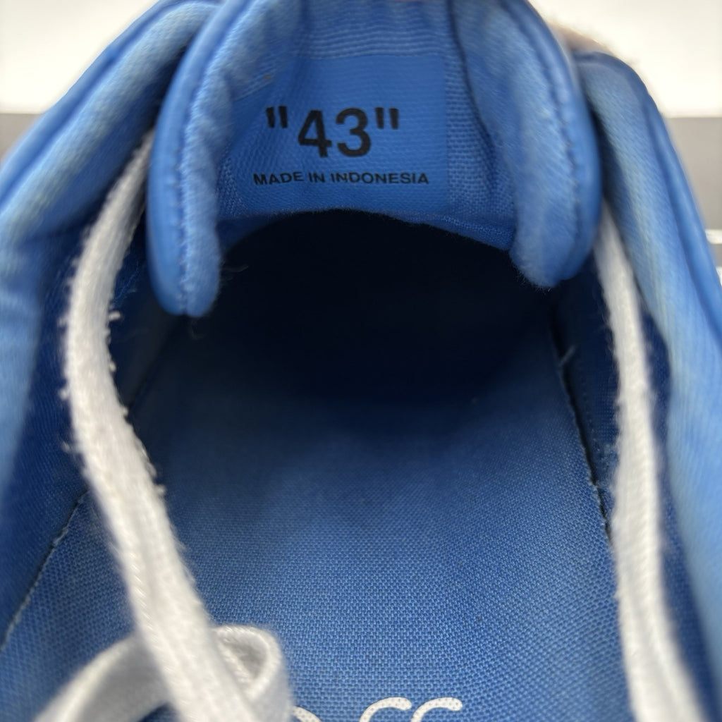Size 43 (10 US) - Off-White Vulc Leather ' Blue, White ' | GREAT CONDITION!