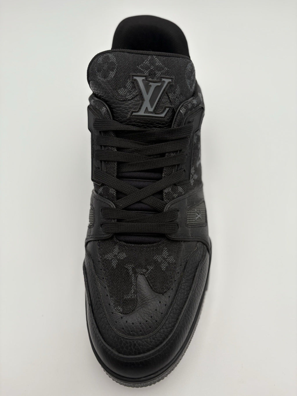 Size 9 LV (10-10.5 US) Louis Vuitton Trainer X Nigo ' Black Denim ' | CLEAN!