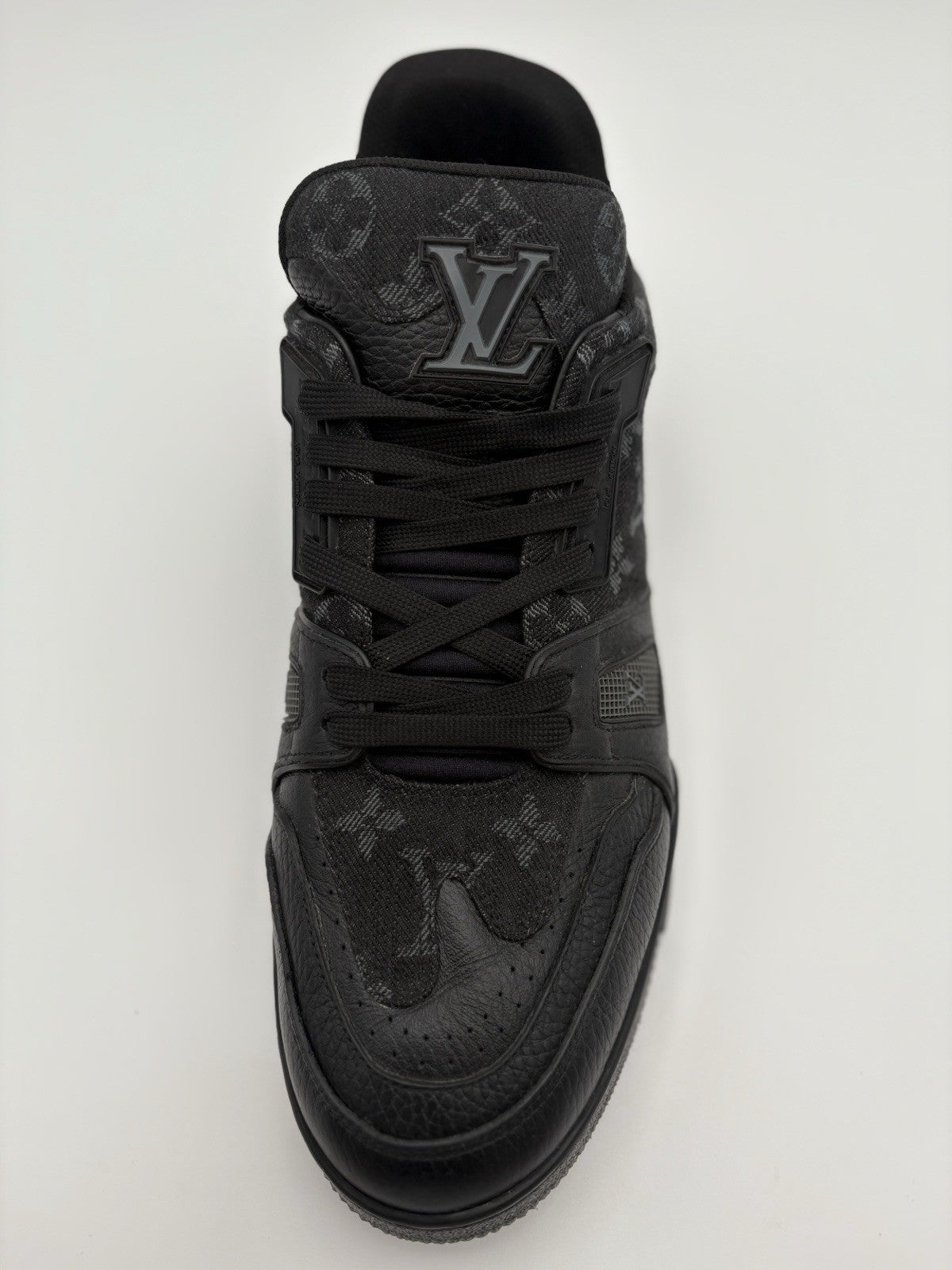 Size 9 LV (10-10.5 US) Louis Vuitton Trainer X Nigo ' Black Denim ' | CLEAN!