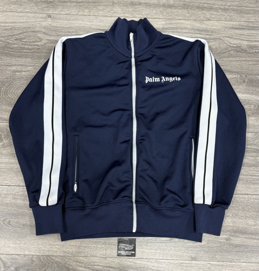Size Large - Palm Angels Classic Track Jacket ' Navy Blue White ' | GREAT COND!