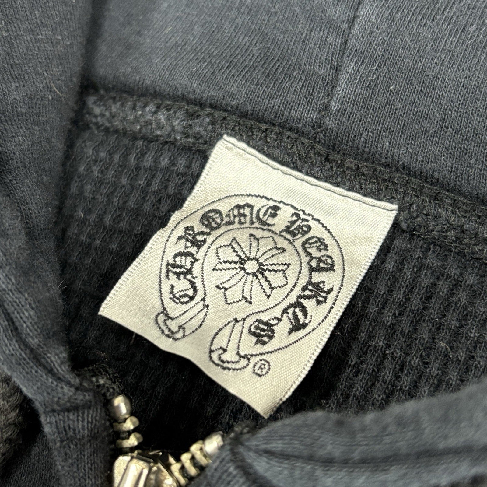 Size S - Chrome Hearts Thermal Foti Zip Up Hoodie ' Black ' | SUPER CLEAN!